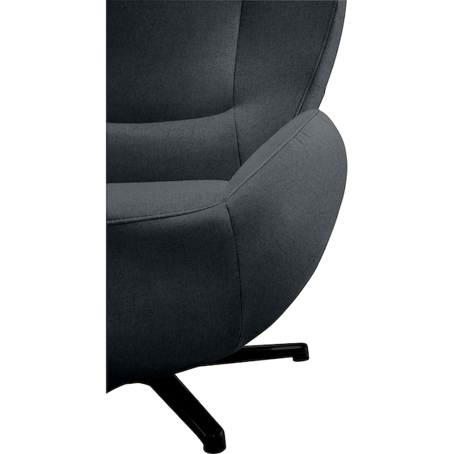 Black Friday TOM TAILOR HOME Loungesessel »TOM PURE«, mit Metall-Drehfuß in  Schwarz | BAUR