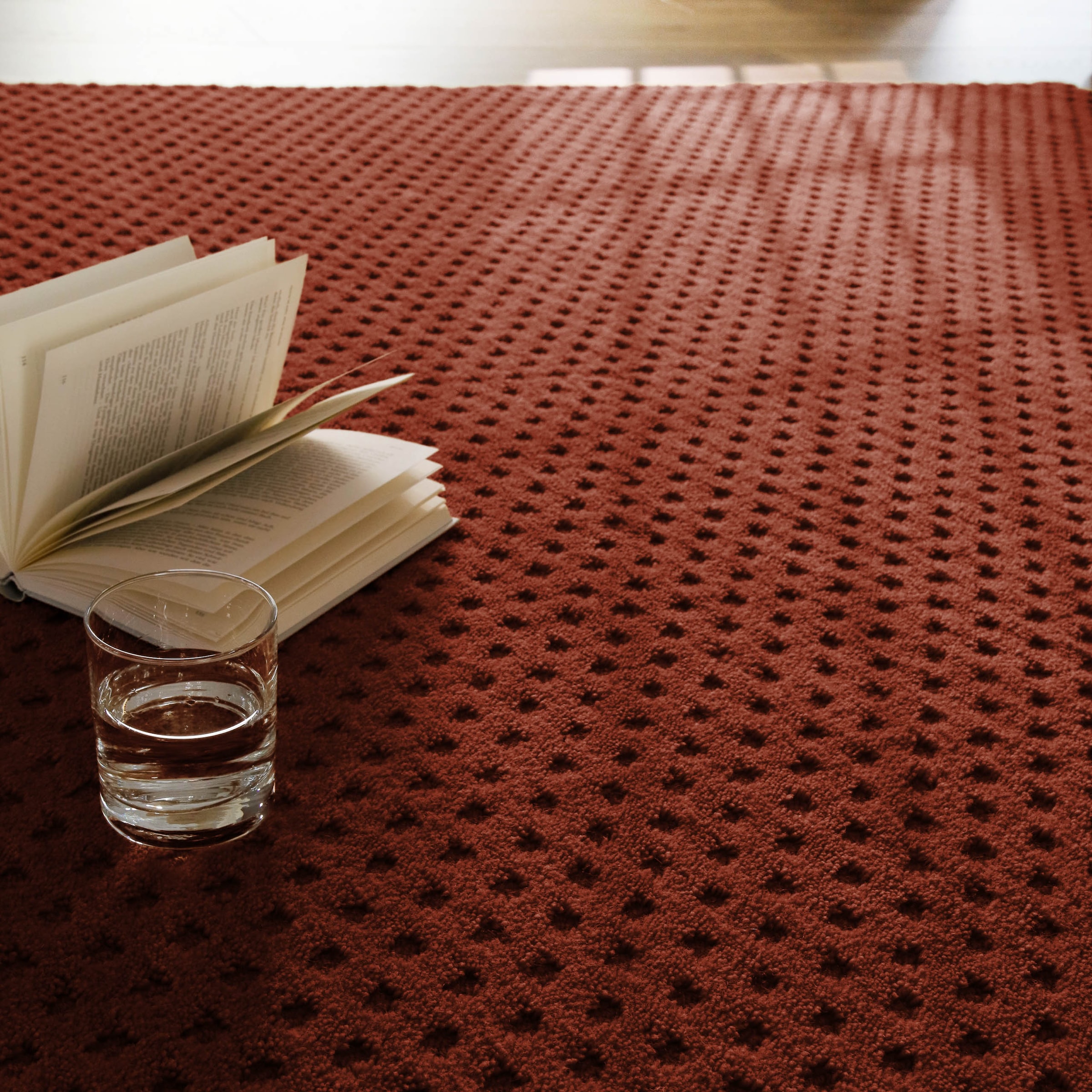 Wecon home Teppich »Castello THREE« rechteckig 7 mm Höhe Schurwolle, Kurzflor mit Hoch-Tief-Effekt, Wohnzimmer, Rautenmuster