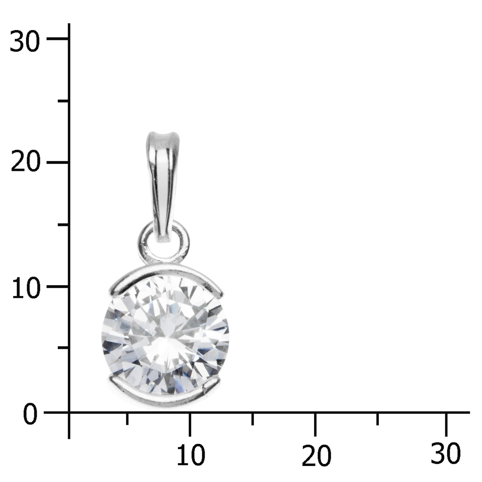 OSTSEE-SCHMUCK Kettenanhänger »Ostsee-Schmuck Anhänger Fronika 10 mm Anhänger Fronika 10 mm«, (1 tlg.)
