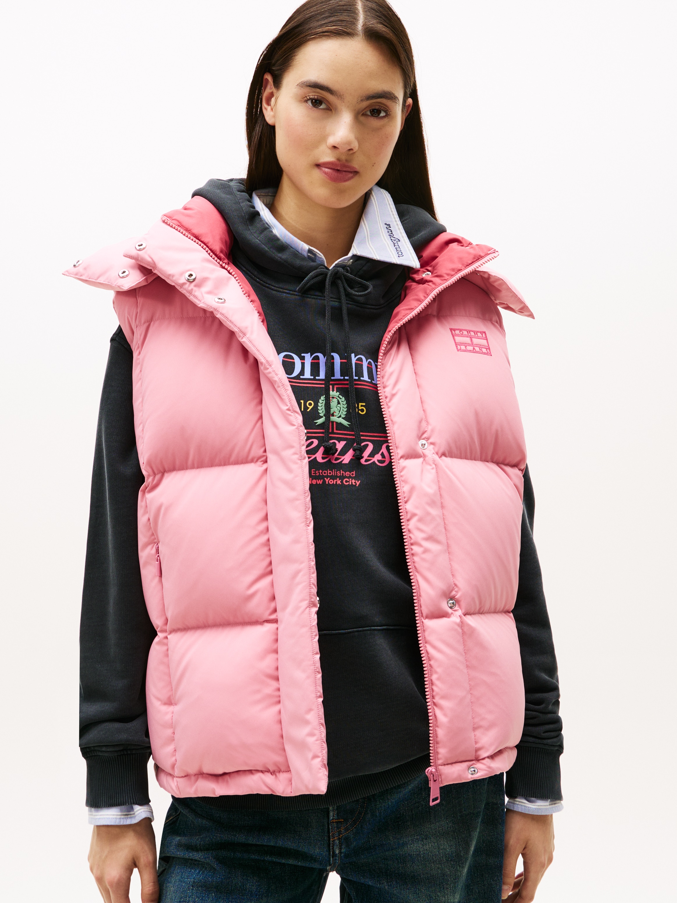 Tommy Jeans Steppweste "TJW ALASKA GRID DOWN VEST" günstig online kaufen