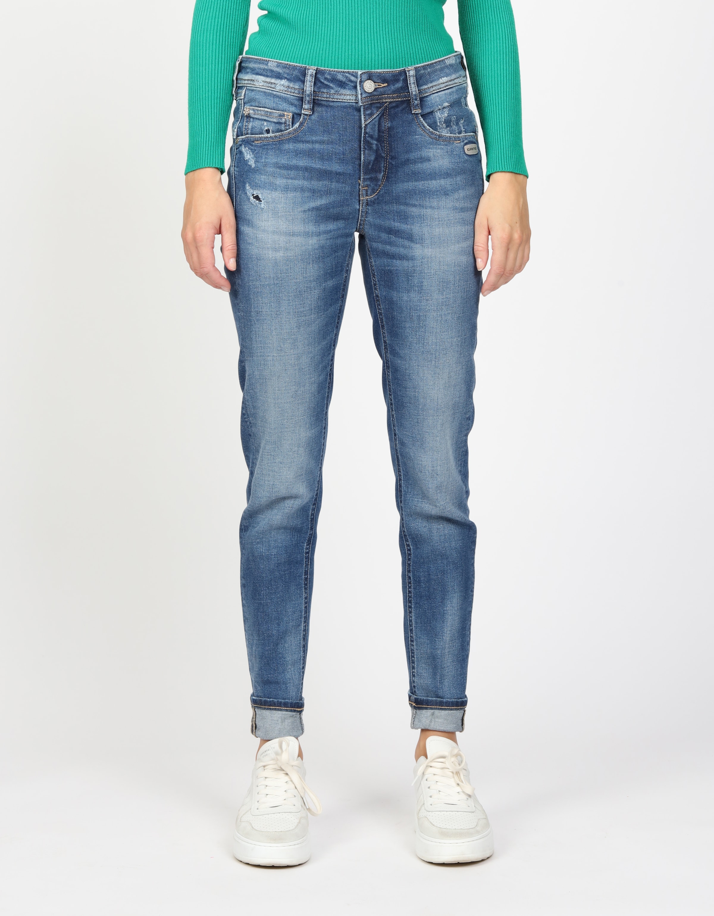 GANG Relax-fit-Jeans "AMELIE", mit Used-Effekten