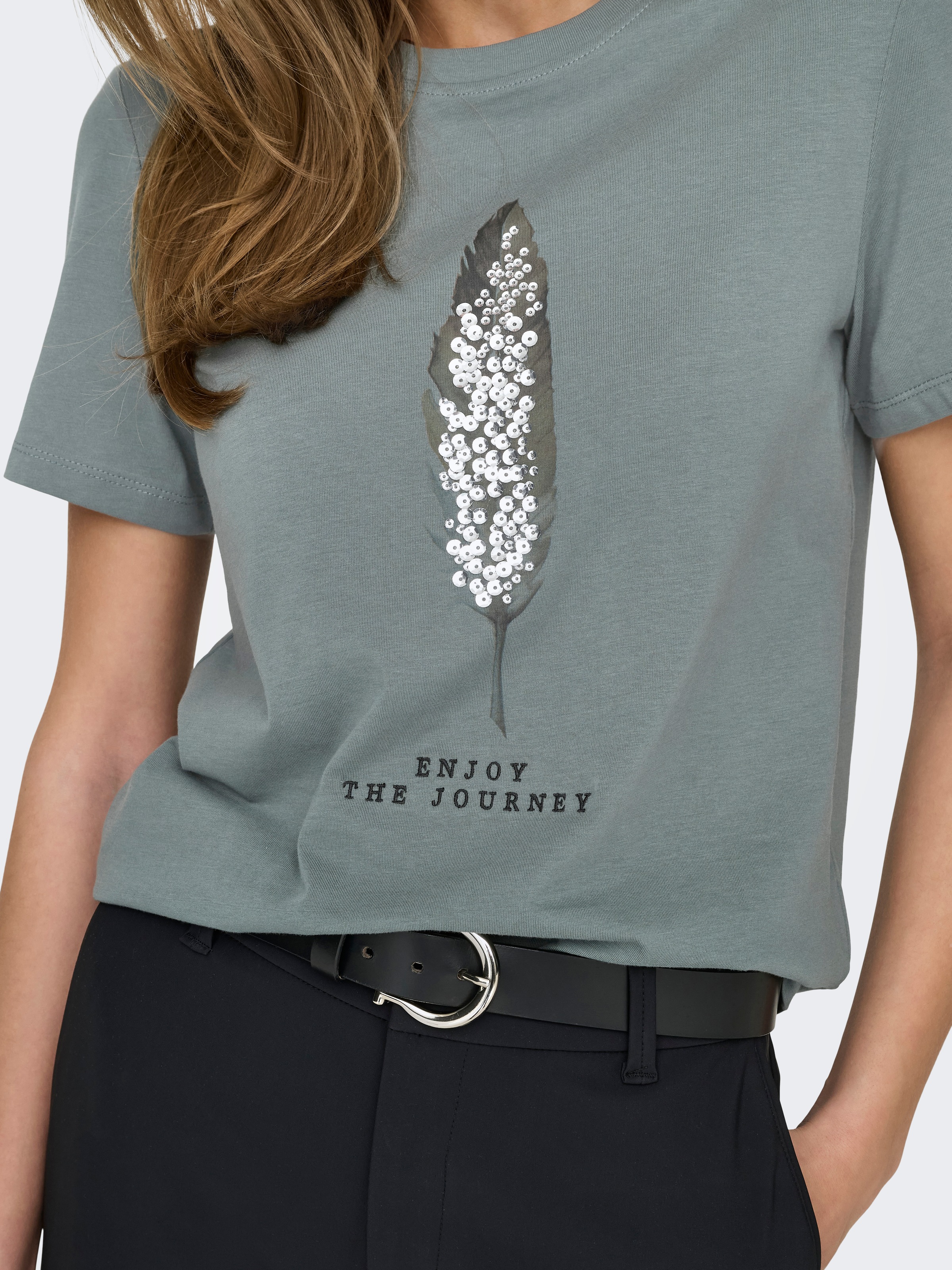 Thumbnail - ONLY Kurzarmshirt "ONLKITA LIFE REG S/S PLUME TOP BOX JRS"