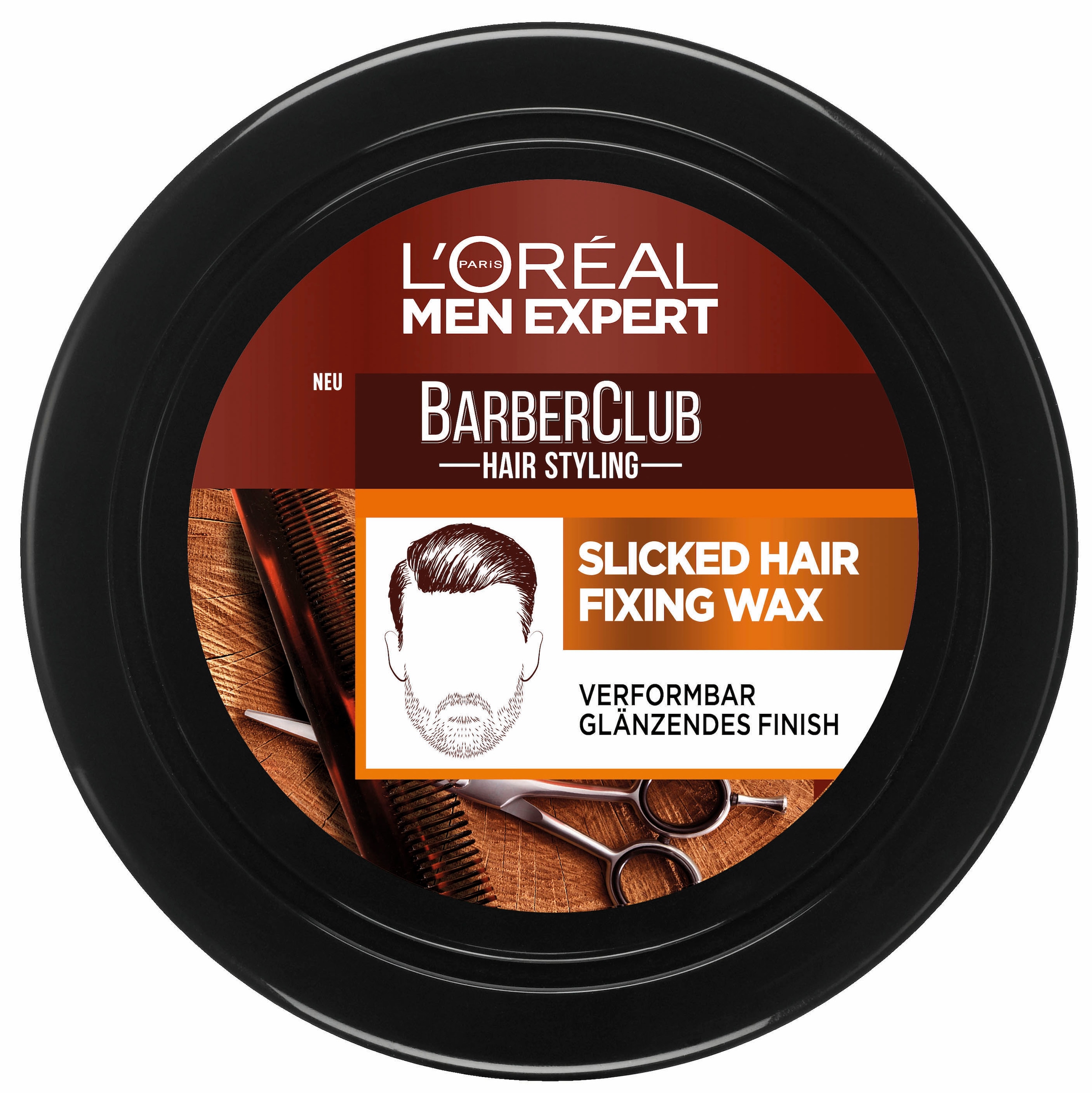 L'ORÉAL PARIS MEN EXPERT Haarwachs »Barber Club Slicked Hair Fixing Wax«, mit angenehmen Duft