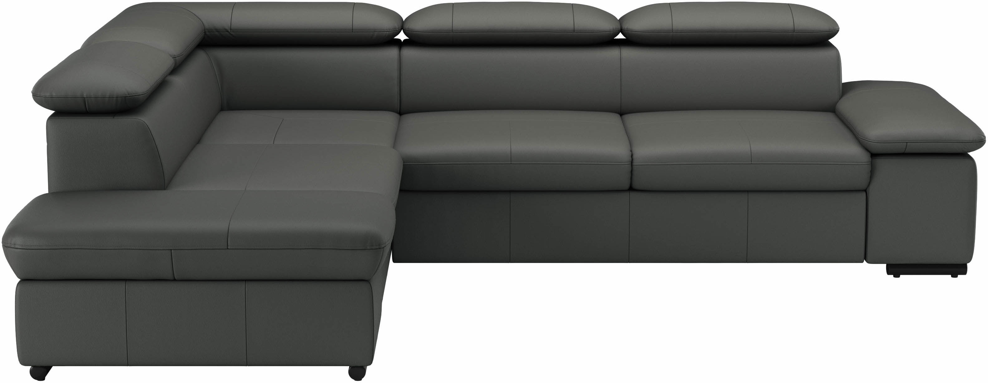 sit&more Ecksofa "Alcudia L-Form, B: 272 cm, Arm- und Kopfteilverstellung, Eckcouch" optional Schlaffunktion, Komfortsitz