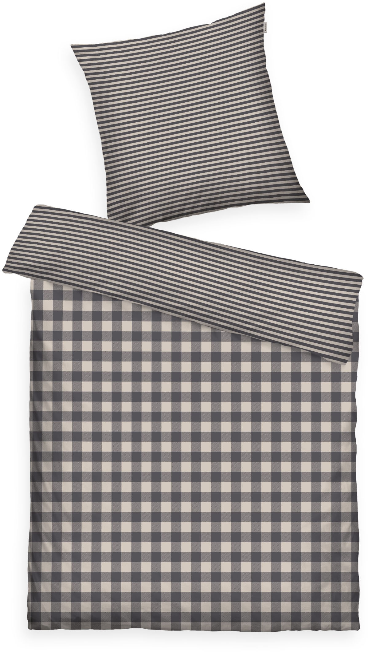 TOM TAILOR HOME Bettwäsche »CLASSIC CHECK in Gr. 135x200cm oder 155x220cm«, new bedroom, gewebtes Label