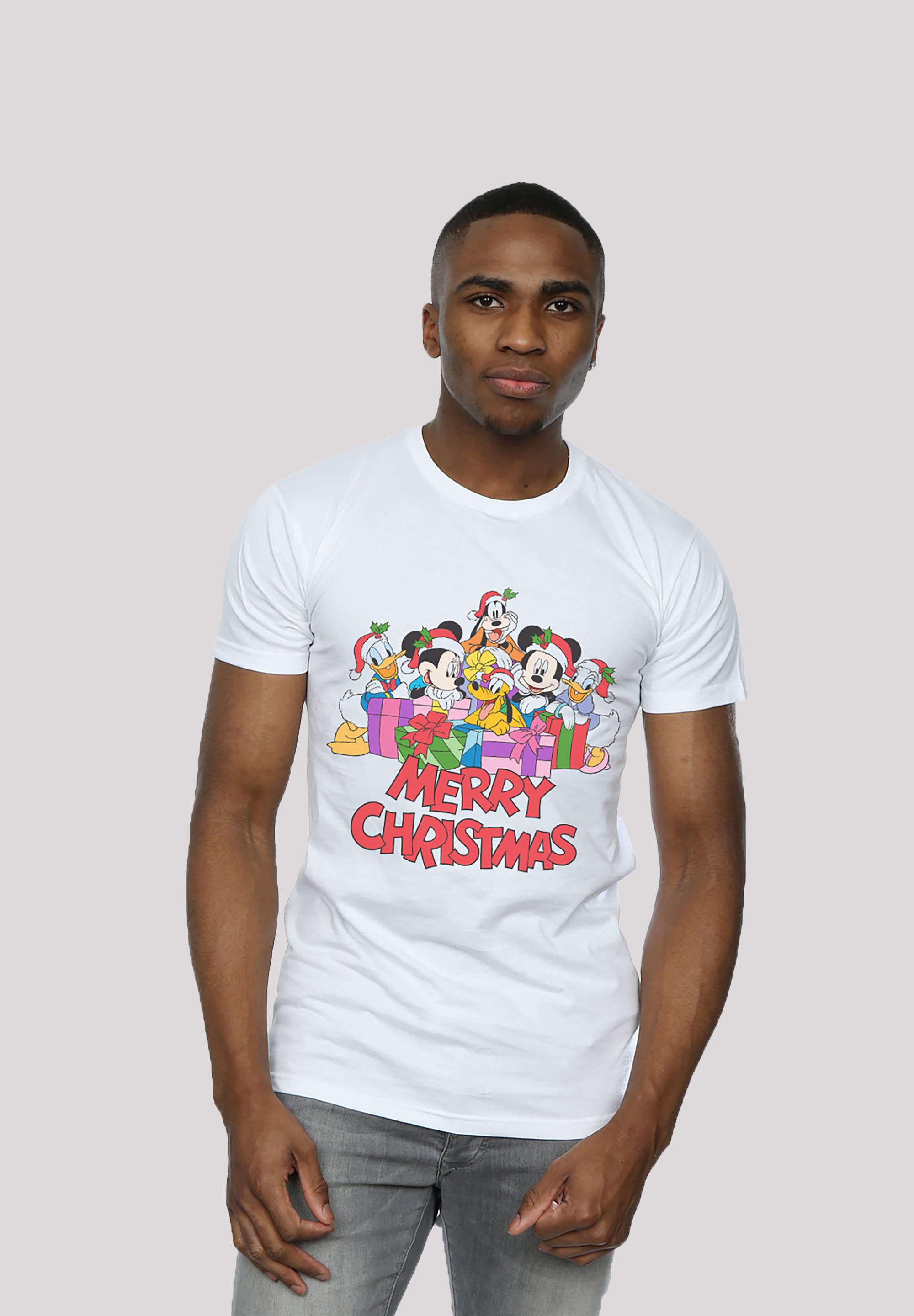F4NT4STIC T-Shirt »Disney Micky Maus Merry Christmas«, Print ▷ bestellen |  BAUR