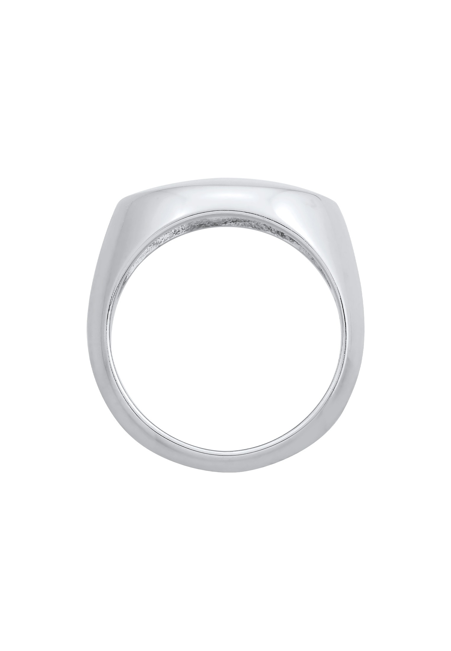 Elli Premium Fingerring »Siegelring Marquise Design 925 Silber rhodiniert«