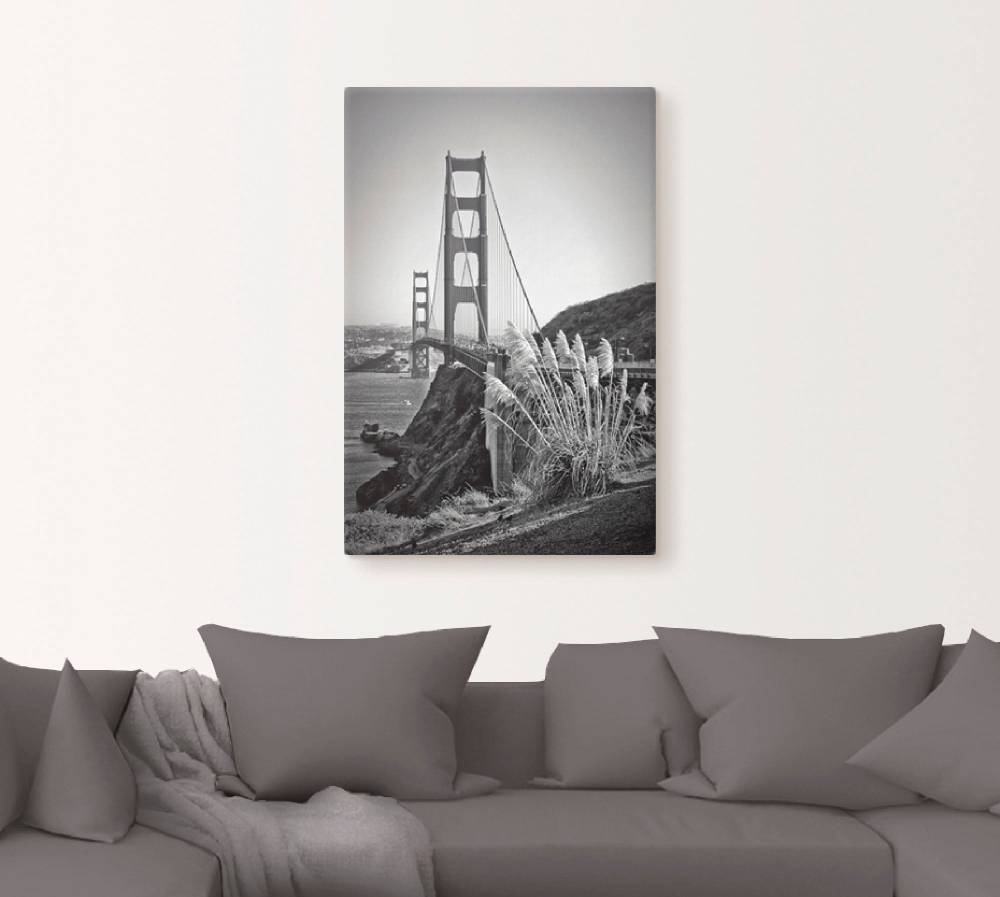 Artland Wandbild »San Francisco Golden Gate Bridge«, Amerika, (1 St.), als Leinwandbild, Poster in verschied. Größen