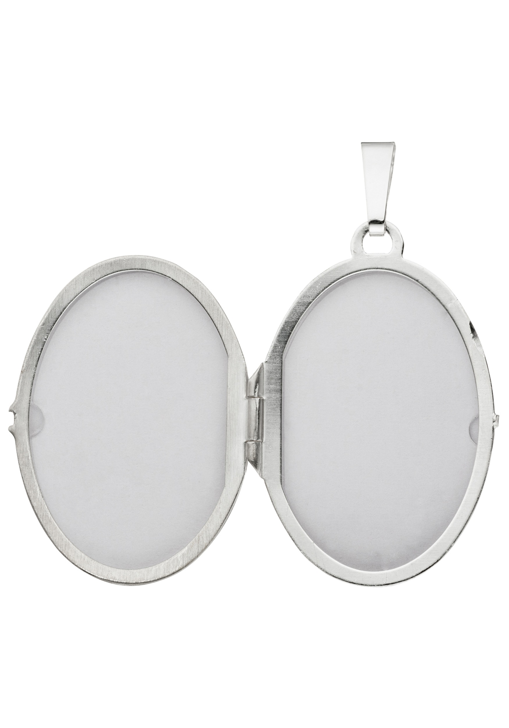 JOBO Medallionanhänger »Anhänger Medaillon oval 31 mm«, 925 Silber für 2 Fotos