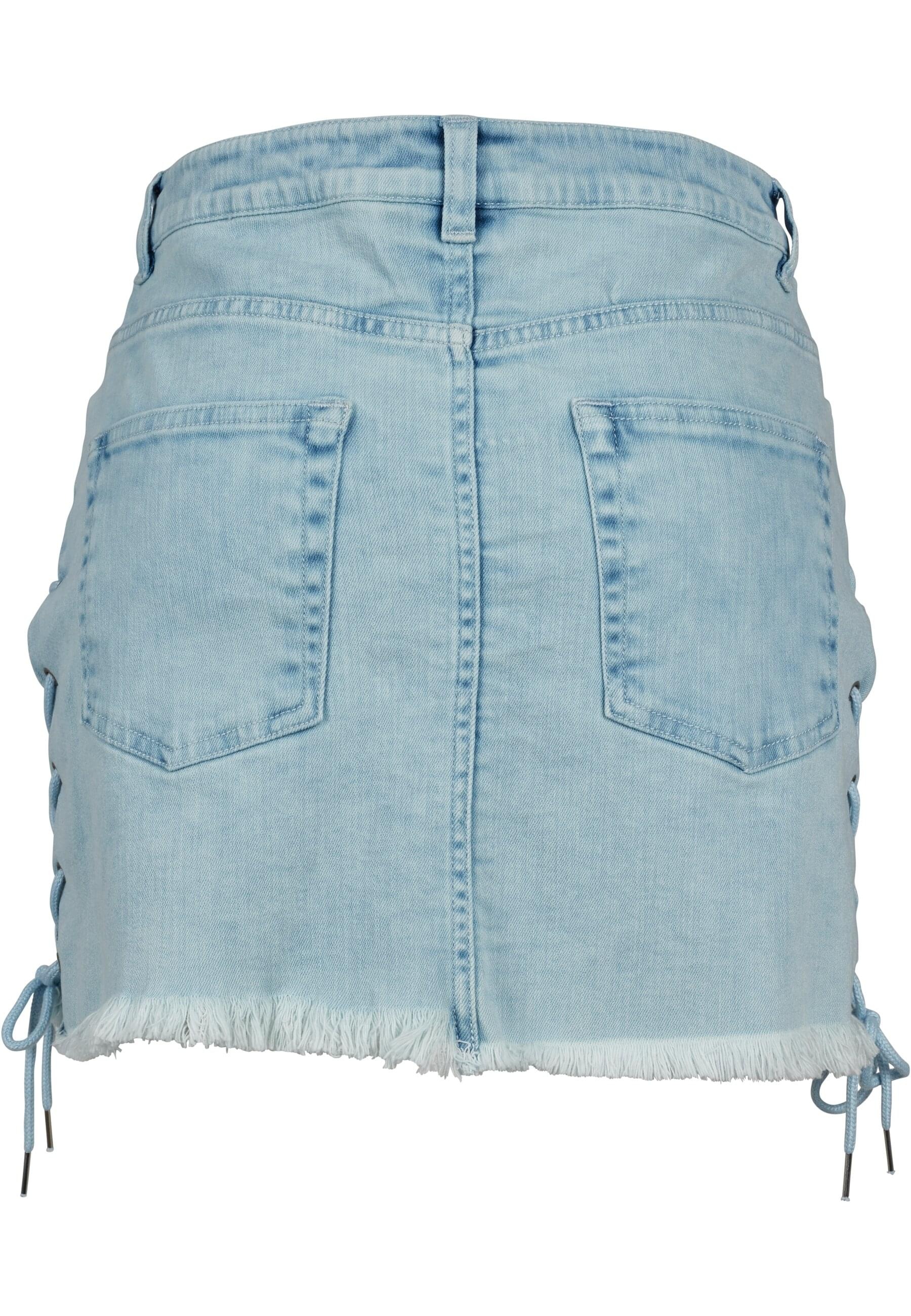 URBAN CLASSICS Jerseyrock "Urban Classics Damen Ladies Denim Lace Up Skirt" günstig online kaufen
