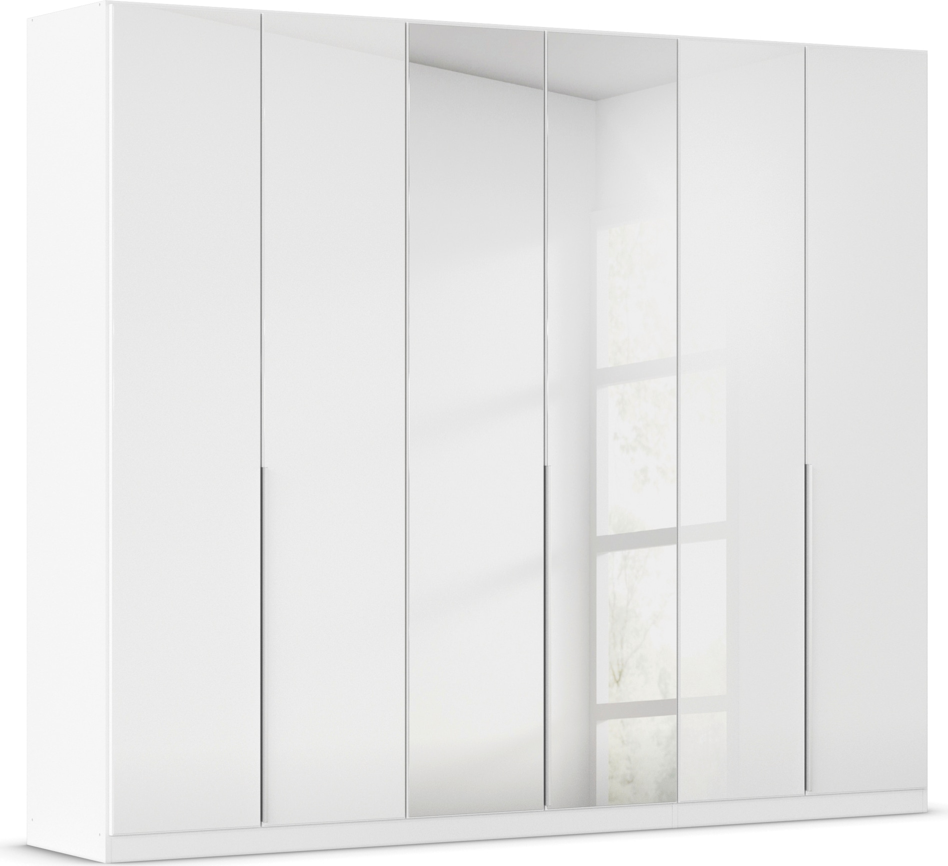 OTTO home Drehtürenschrank "Kleiderschrank Schrank Garderobe AGORDO mit Glasfront und Spiegel" in zwei Griff-Farben, Breiten 91-405 cm, durchdachte Innenausstattung, in 8 Breiten und 2 Höhen MADE IN GERMANY