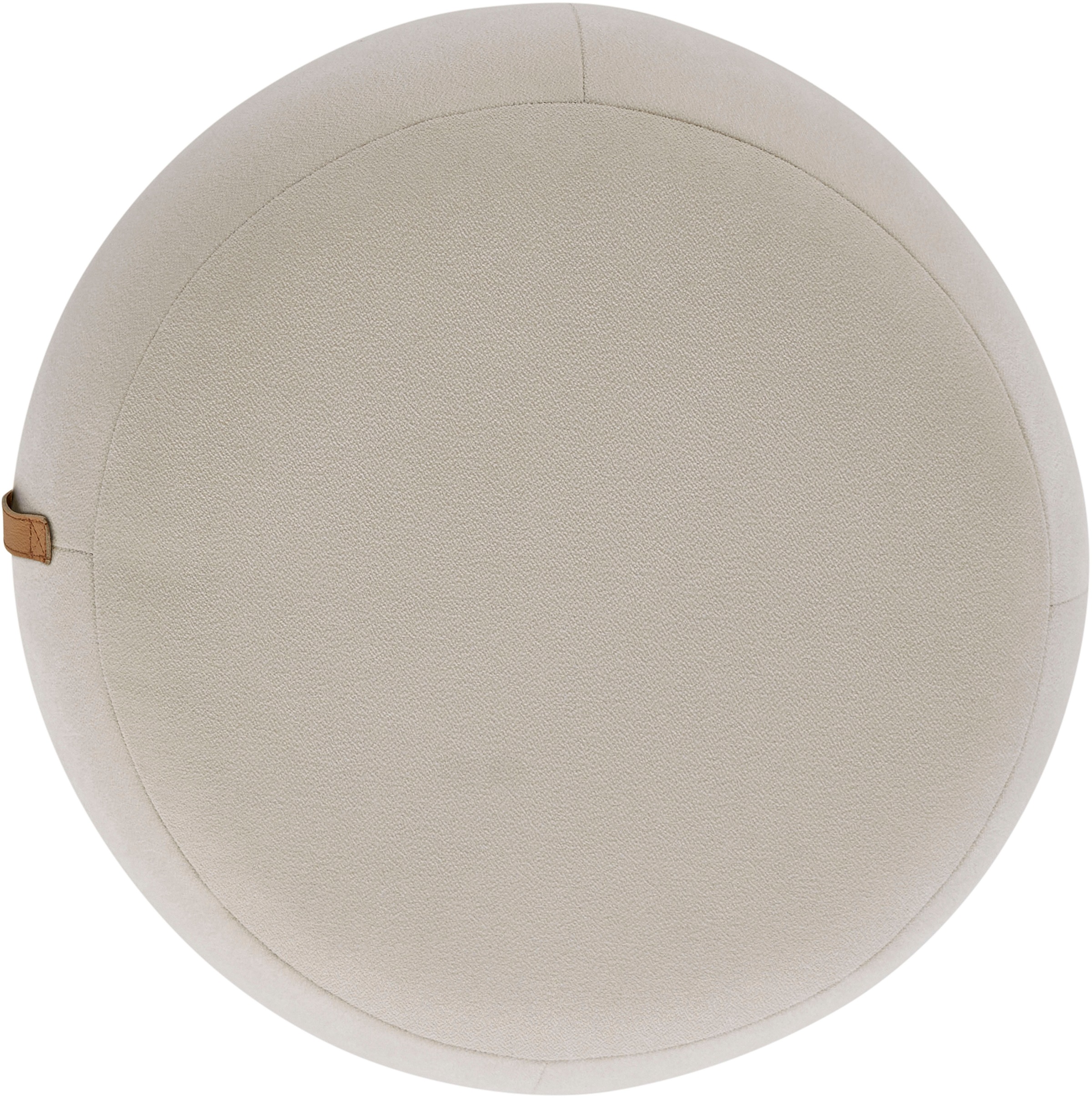 s.Oliver Hocker », moderner Designhocker mit Lederriemen, handgefertigt, softes Design« hochwertig, zum Wohlfühlen in Luxus-Microfaser/Struktur oder in Bouclé