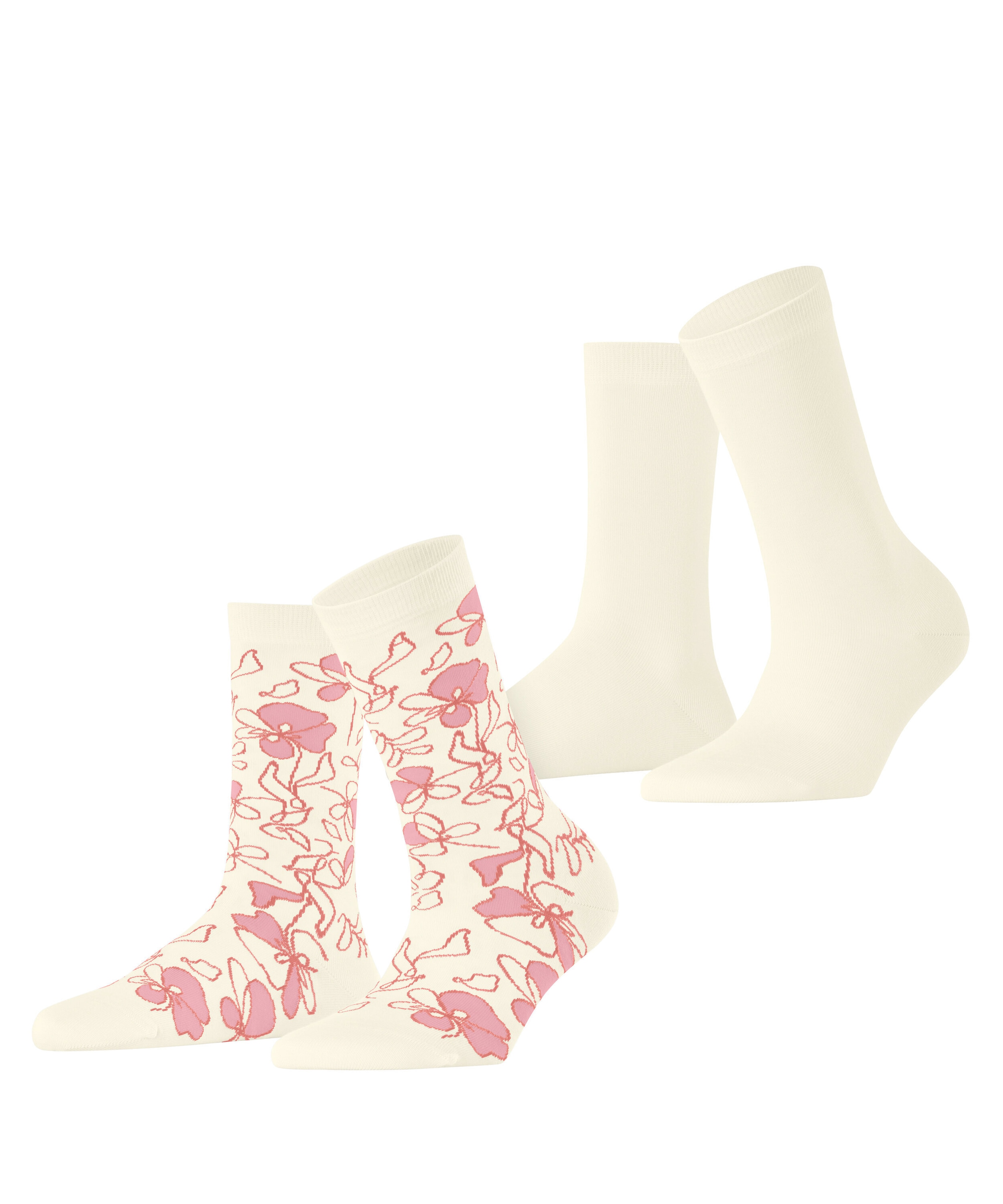 Esprit Socken »Flower Sketch 2-Pack« 2 Stk. tlg.