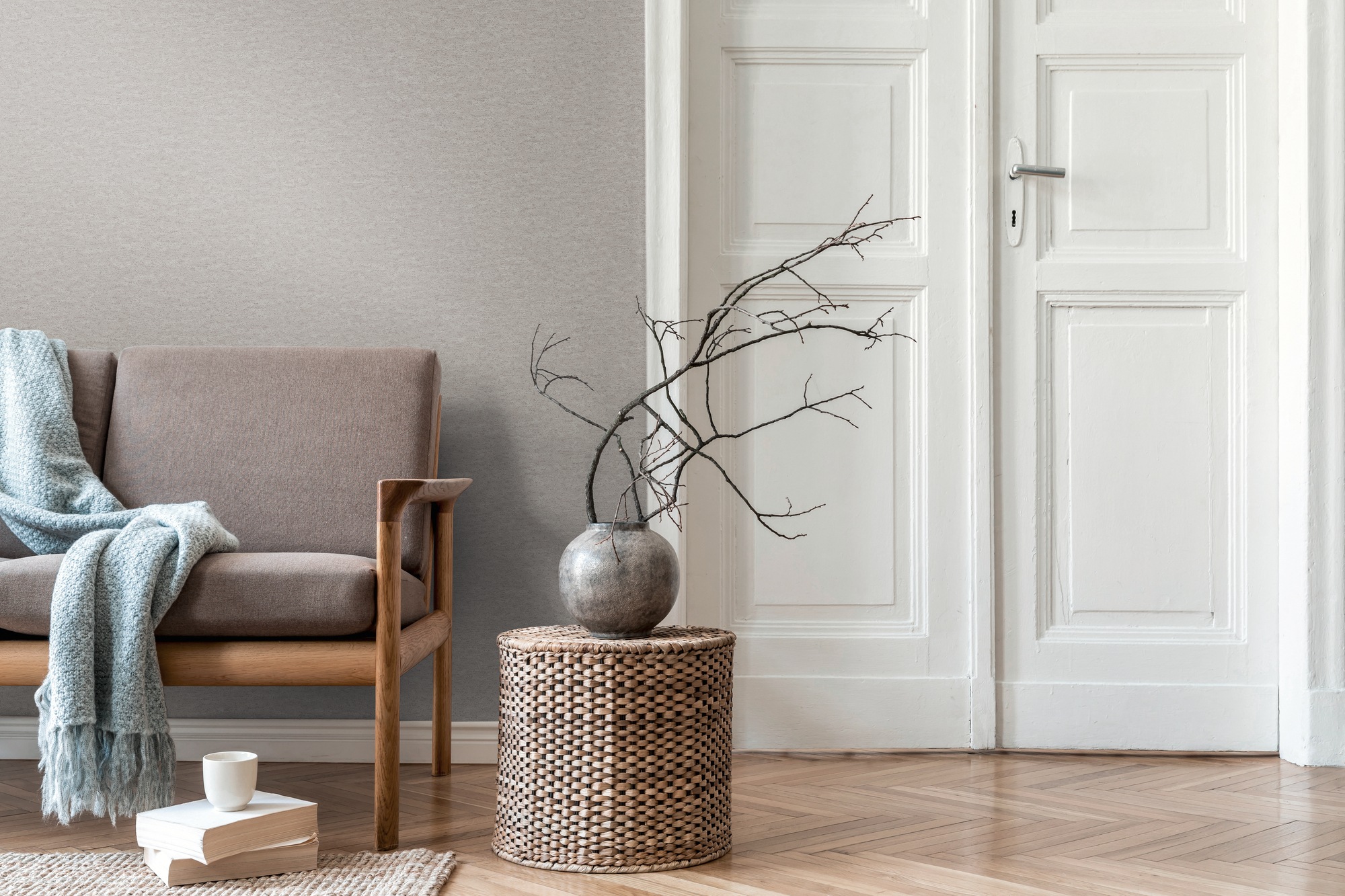 living walls Vliestapete »Strukturtapete aus Betonoptik -Moderne Vliestapete« matt strukturiert