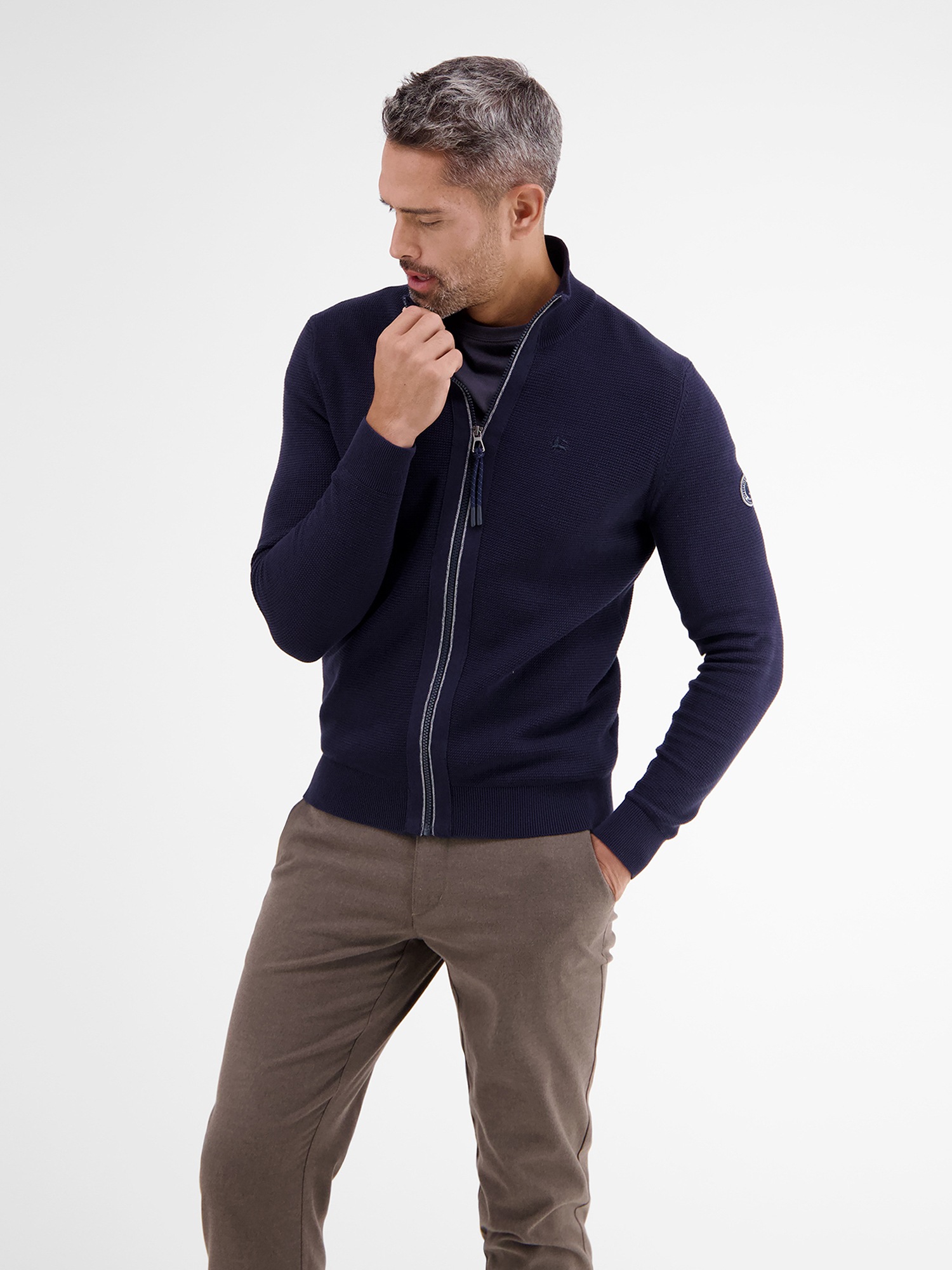 LERROS Strickjacke »LERROS Sportive Strickjacke in Strukturoptik«