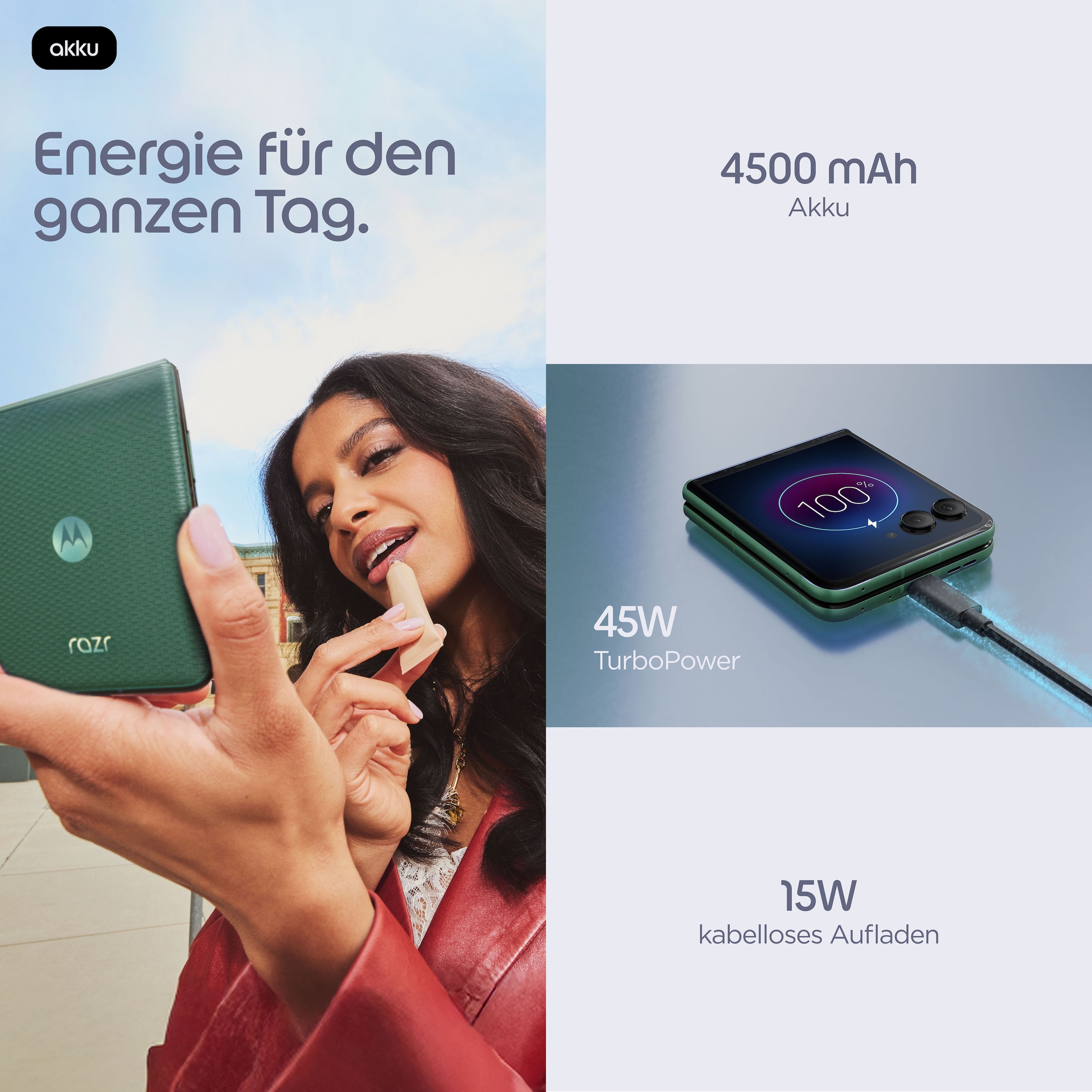 Motorola Smartphone »razr 70 plus« PANTONE® Mountain View