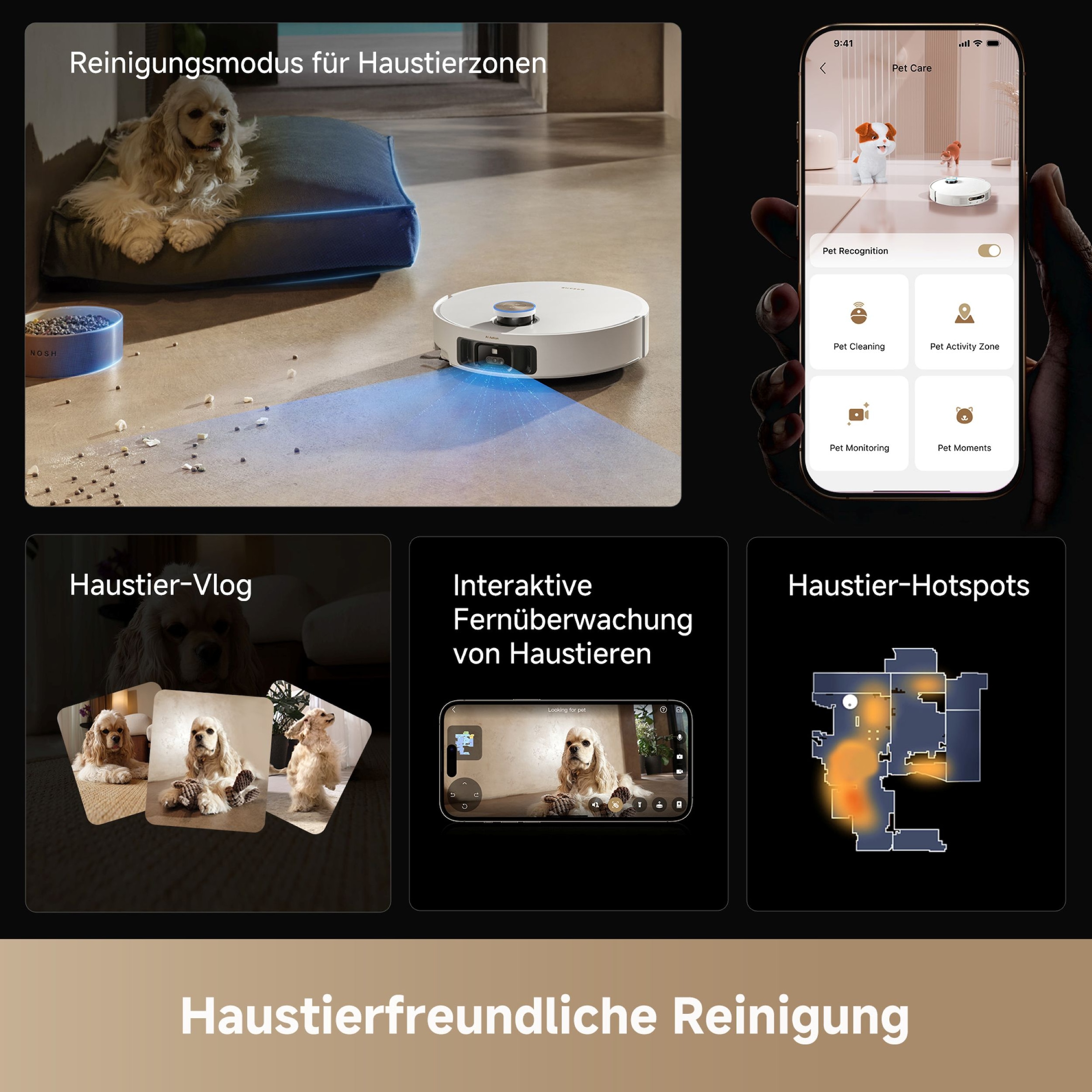 Dreame Saugroboter »mit Wischfunktion Matrix 10 Ultra White« Mop-Wechsel, drei Reinigungsmittel, überwindet Hindernisse, 30.000 Pa
