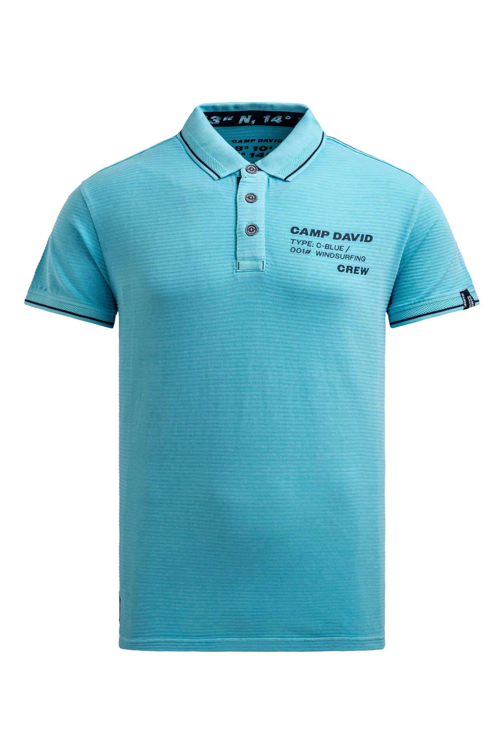 CAMP DAVID Poloshirt mit Kontrastnähten