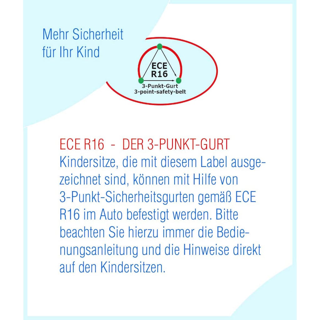 Petex Autokindersitz »Lukas«, I-SIZE mit ISOFIX, für Kinder mit Körpergröße 105-150 cm