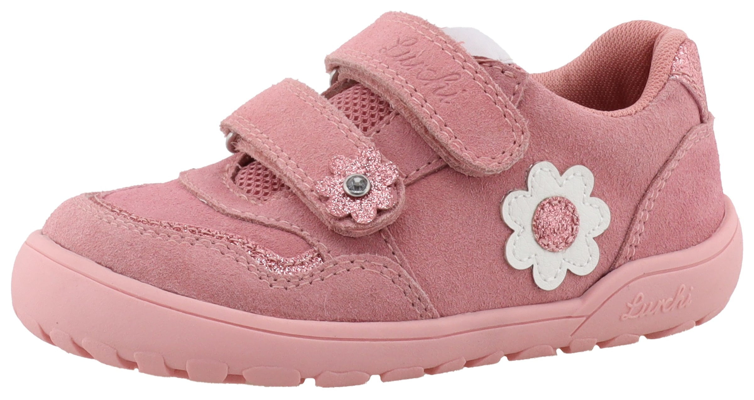 Lurchi "Jola Barefoot", Halbschuh, Sneaker mit Blüten, Größenschablone zum Download