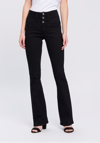 Arizona Bootcut-Jeans »mit extrabreitem Bund«, High Waist kaufen