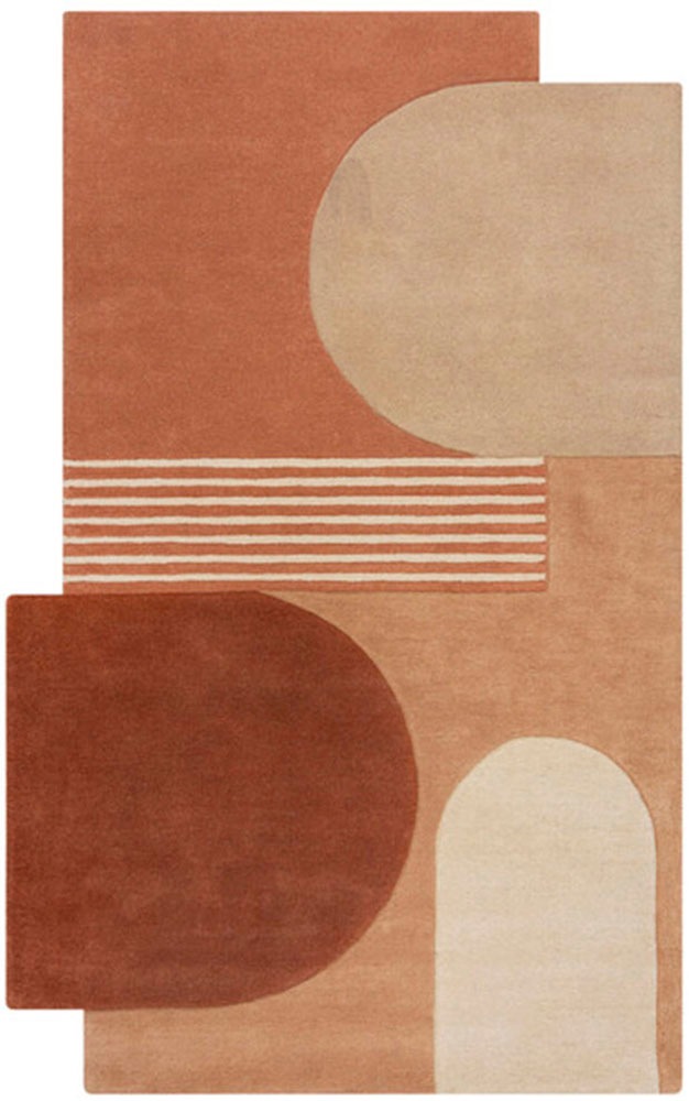 FLAIR RUGS Wollteppich »Lozenge«, rechteckig, 10 mm Höhe, Kurzflor, Retro Muster