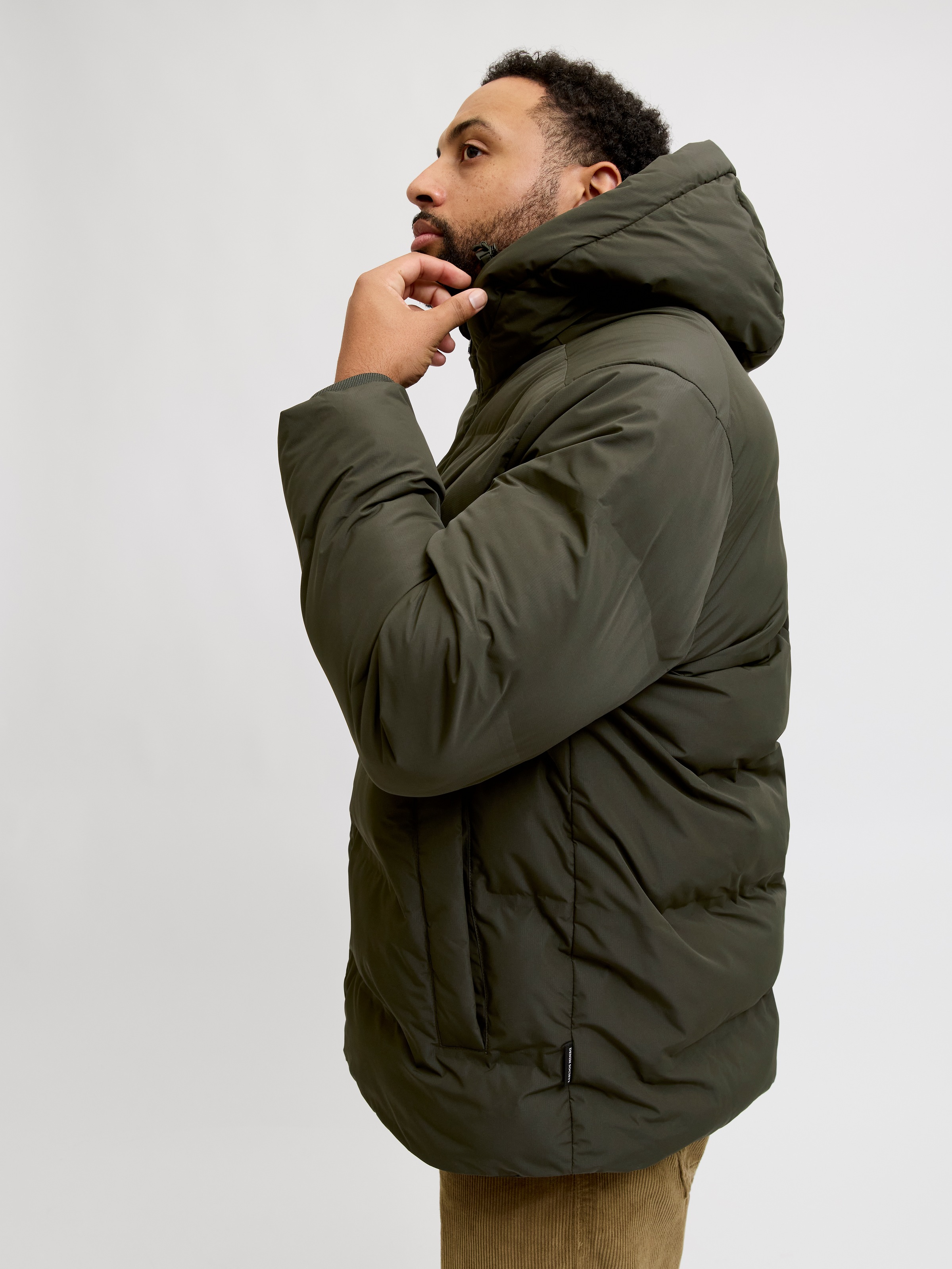 Jack & Jones PlusSize Steppjacke "JJESOHO PUFFER HOOD SN PLS" mit Kapuze günstig online kaufen