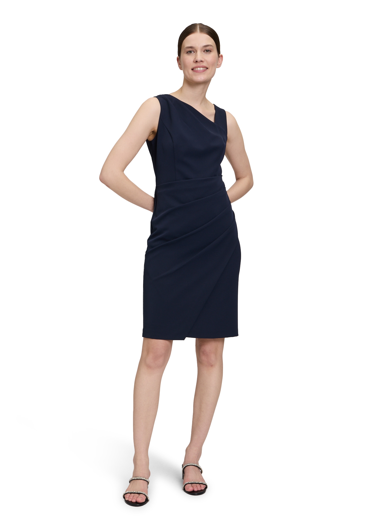 Vera Mont Cocktailkleid »Vera Mont Cocktailkleid ohne Arm«, Falten