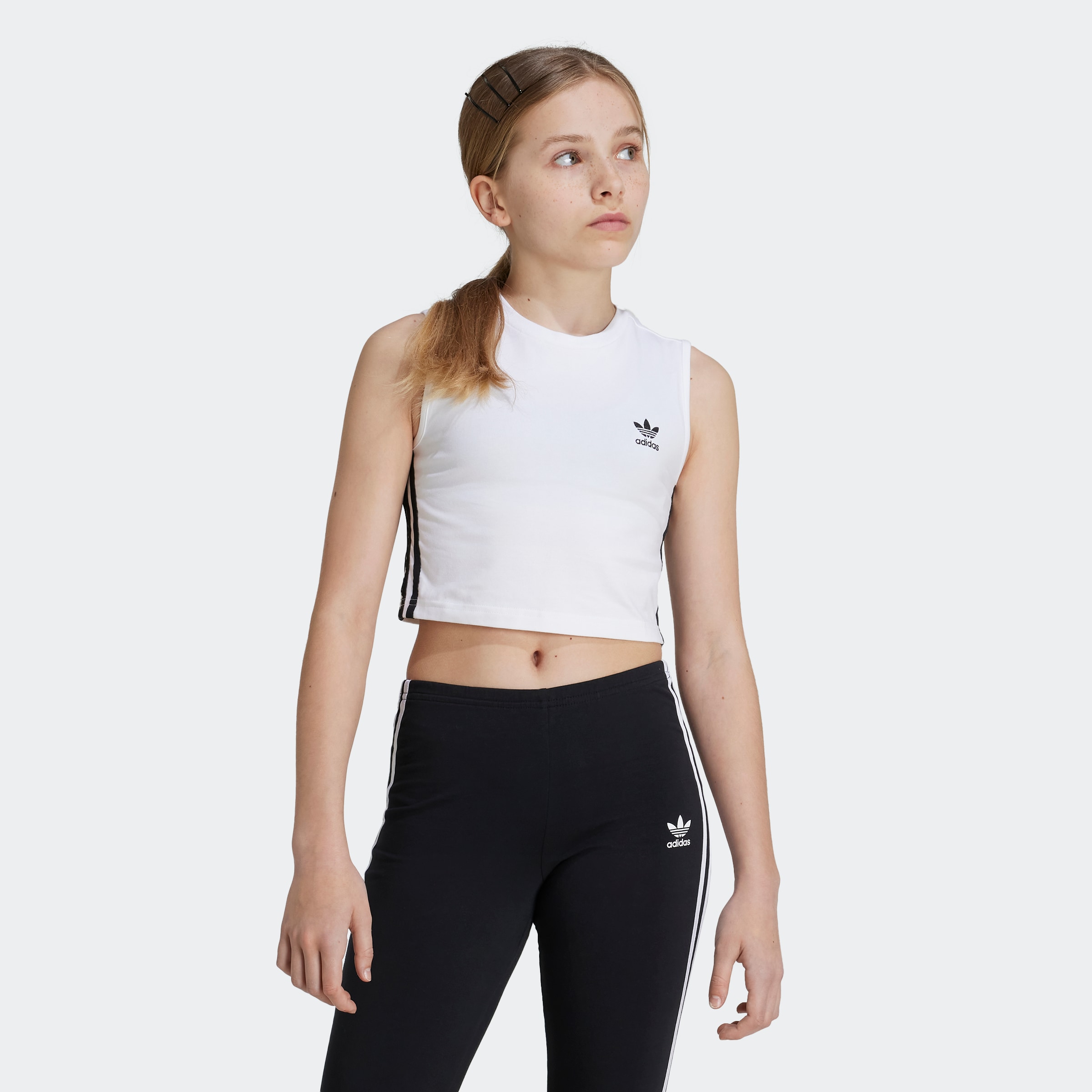 Adidas originals crop top best sale