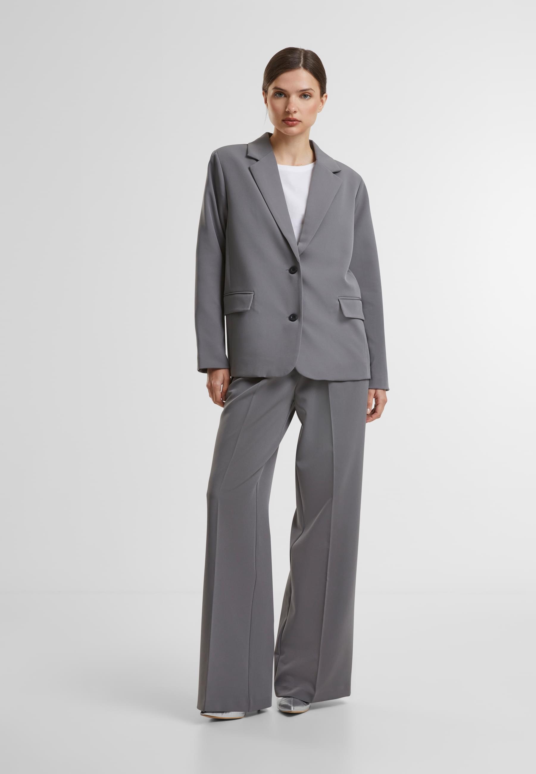 URBAN CLASSICS Allwetterjacke »Urban Classics Ladies Long Blazer«, (1 St.), ohne Kapuze