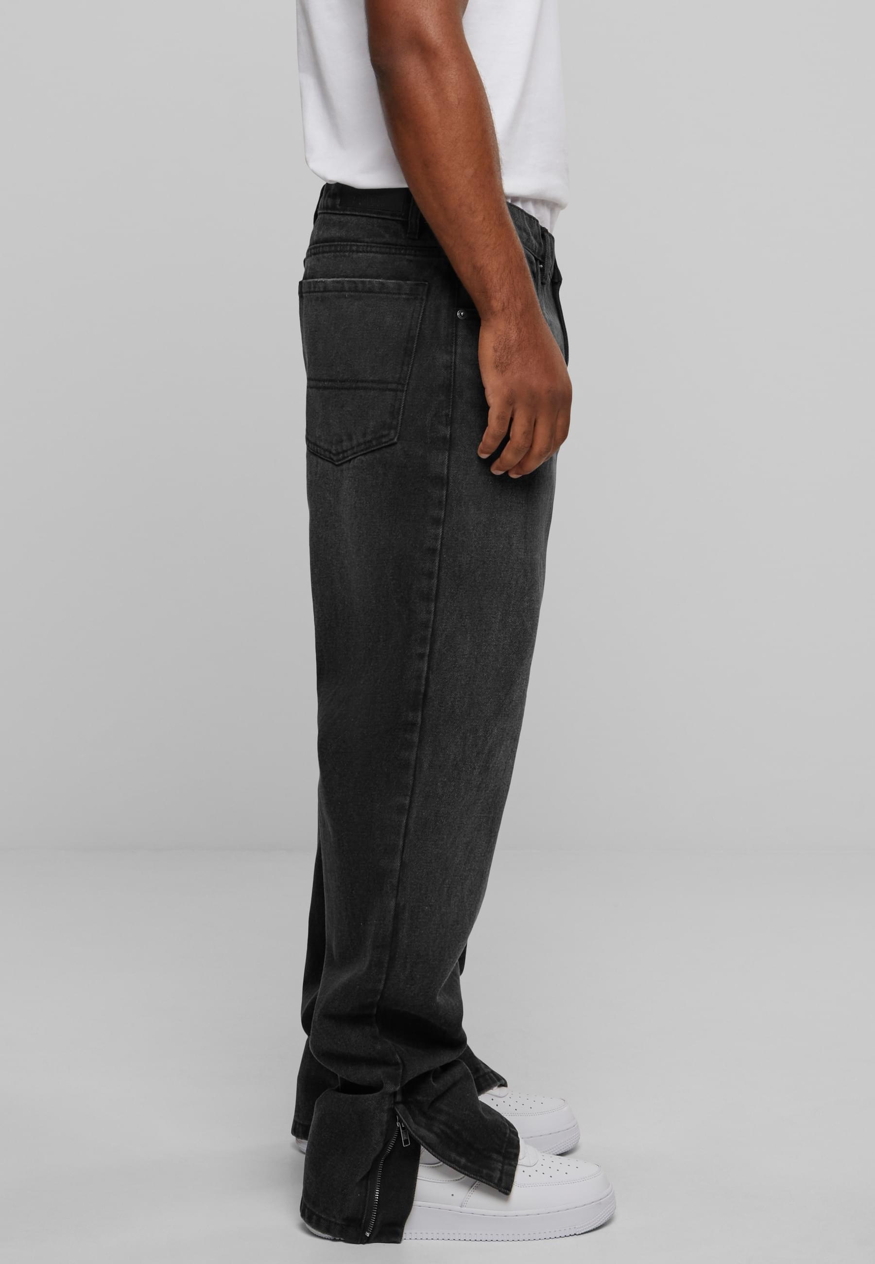 URBAN CLASSICS Bequeme Jeans »Urban Classics Herren Heavy Ounce Straight Fit Zipped Jeans«
