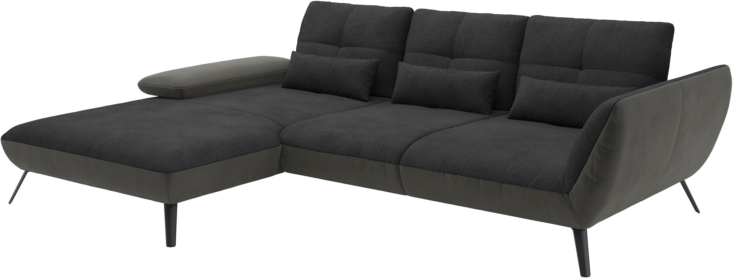 Places of Style Ecksofa »Mikado L-Form«, inkl. Sitztiefenverstellung und Armteilverstellung