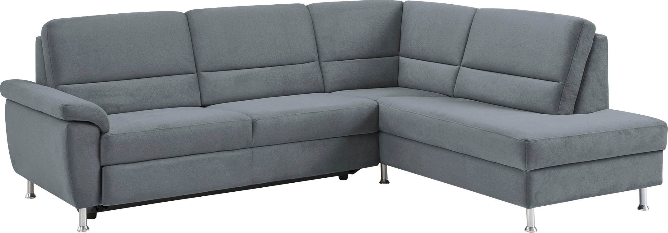 CALIZZA INTERIORS Ecksofa »Onyx L-Form«, Ottomane links oder rechts, wahlweise mit Bettfunktion, Breite 257 cm