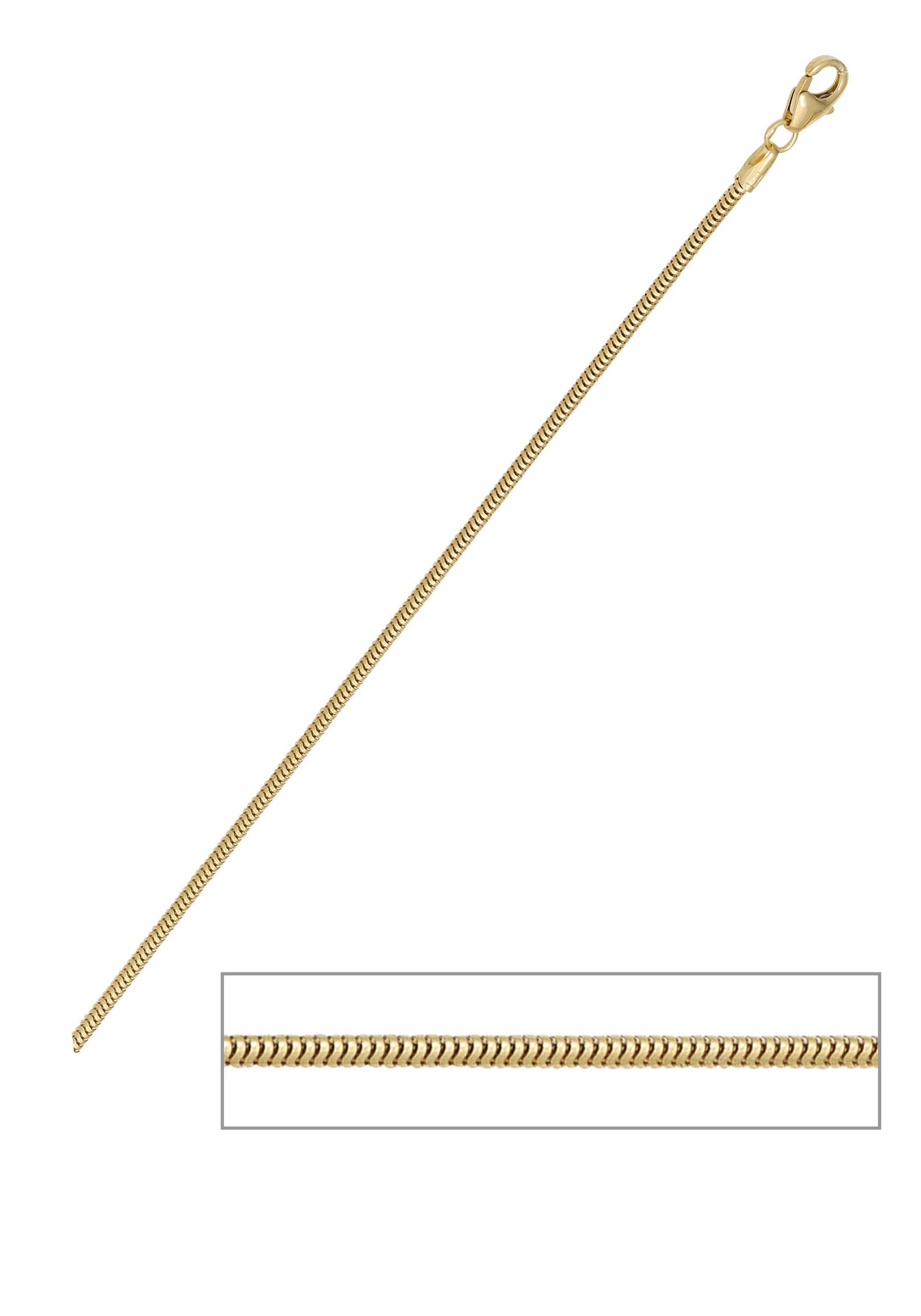 JOBO Goldkette »Schlangen-Kette«, 333 Gold 45 cm 1,6 mm