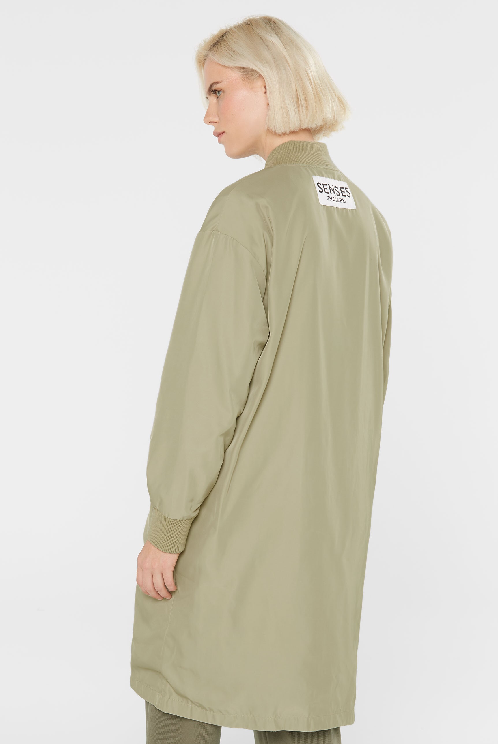 SENSES.THE LABEL Langjacke, ohne Kapuze, mit Two-Way-Zipper
