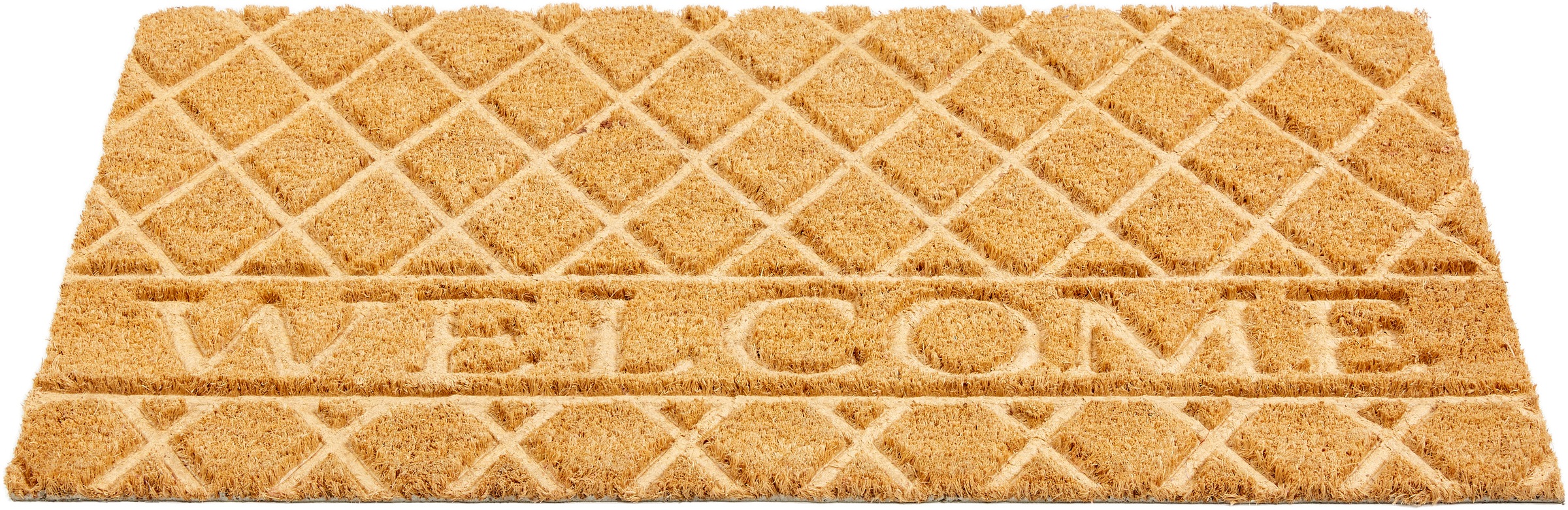 ASTRA Fußmatte "Coco Shape, Welcome" Türmatte, Kokos, schmutzabweisend, rut günstig online kaufen