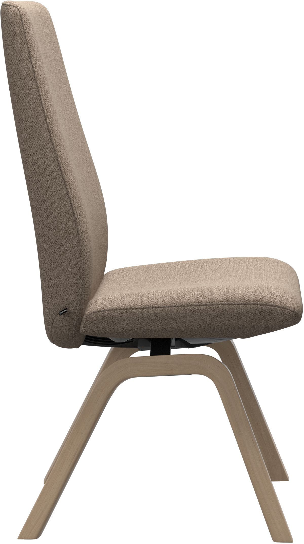 Stressless® Polsterstuhl »Laurel«, ROHLEDER Stoff Q2 FARON, High Back, Größe L, mit schräggestellten Beinen in Eiche gekalkt
