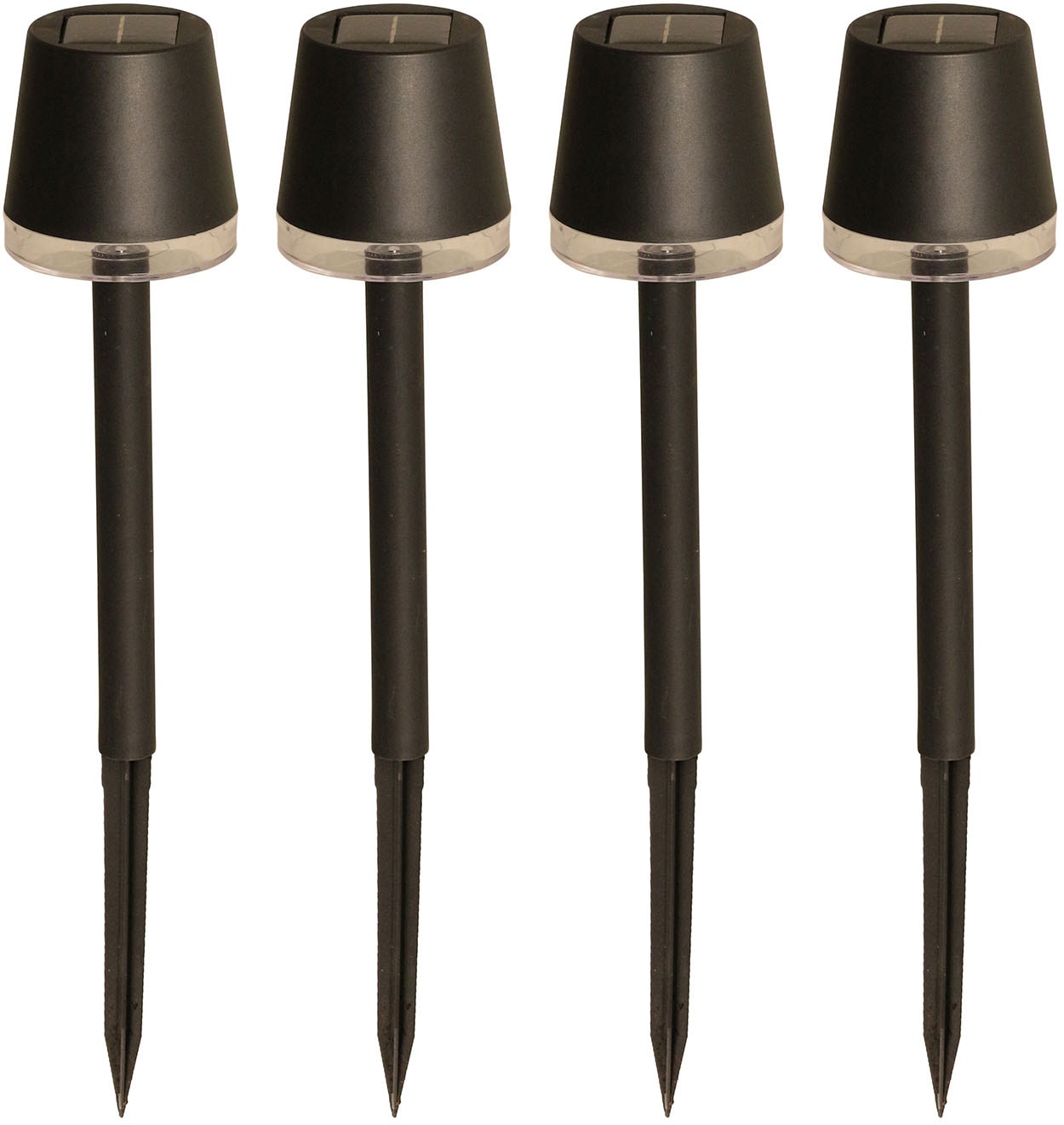 LUXFORM Gartenleuchte "Solar-Gartenlampe - Cala dOr - 4 Stück" LED-Modul 4 günstig online kaufen