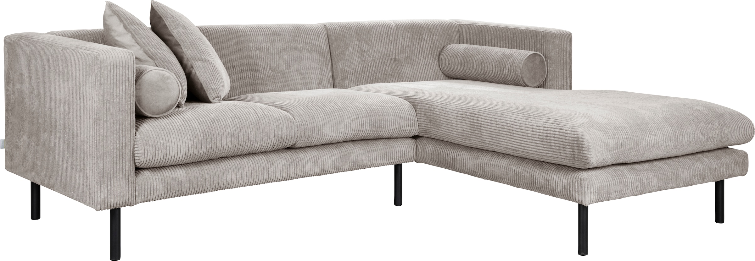 Guido Maria Kretschmer Home&Living Ecksofa »Lillibeth L-Form Designsofa, Maße B/T/H: 240/173/83 cm«, Zierkissen als Wendekissen, in Samtoptik oder Cord