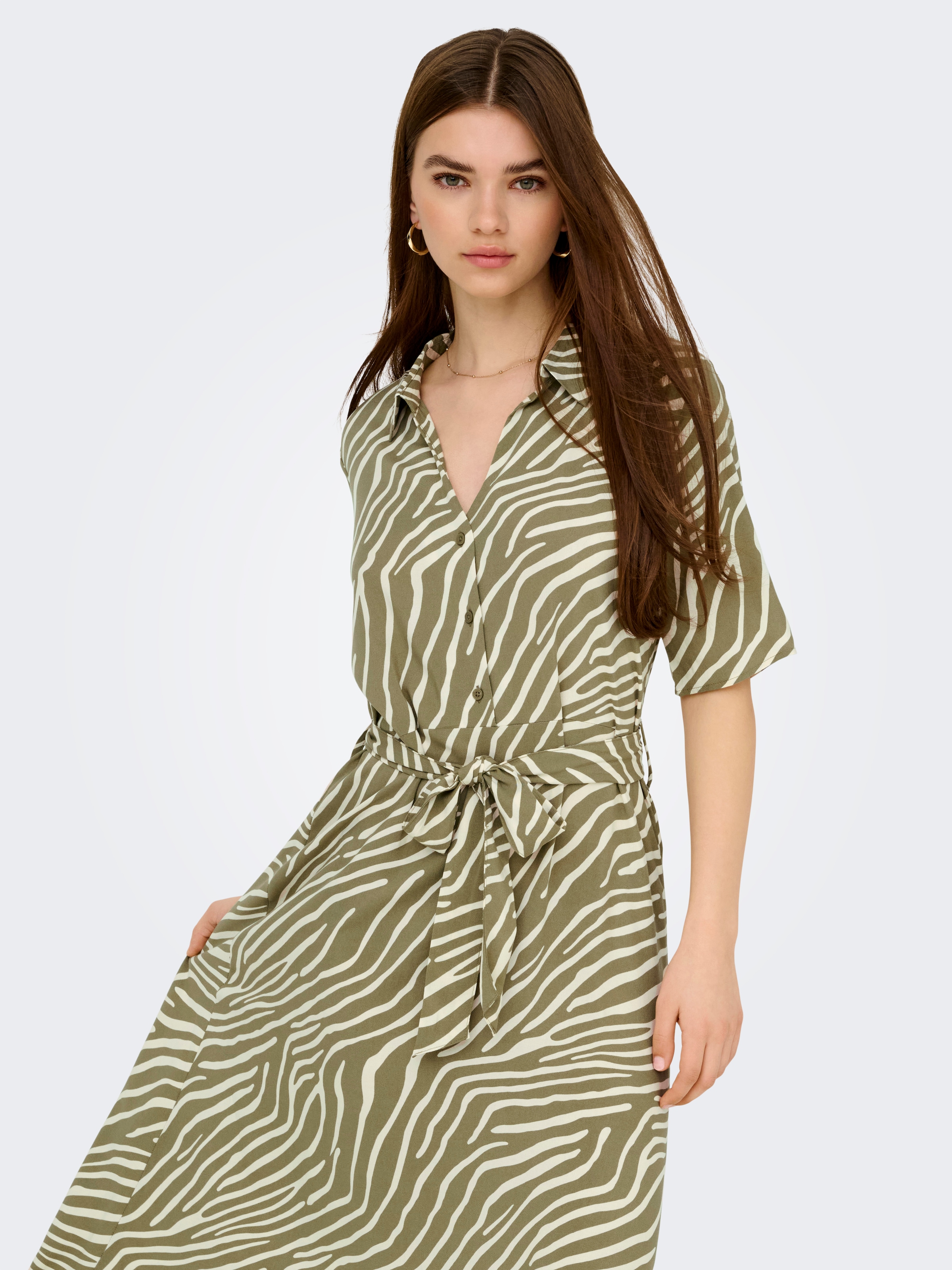 JDY Hemdblusenkleid "JDYSTARSEZEN LIFE 2/4 MIDIDRESS WVN NOOS" günstig online kaufen