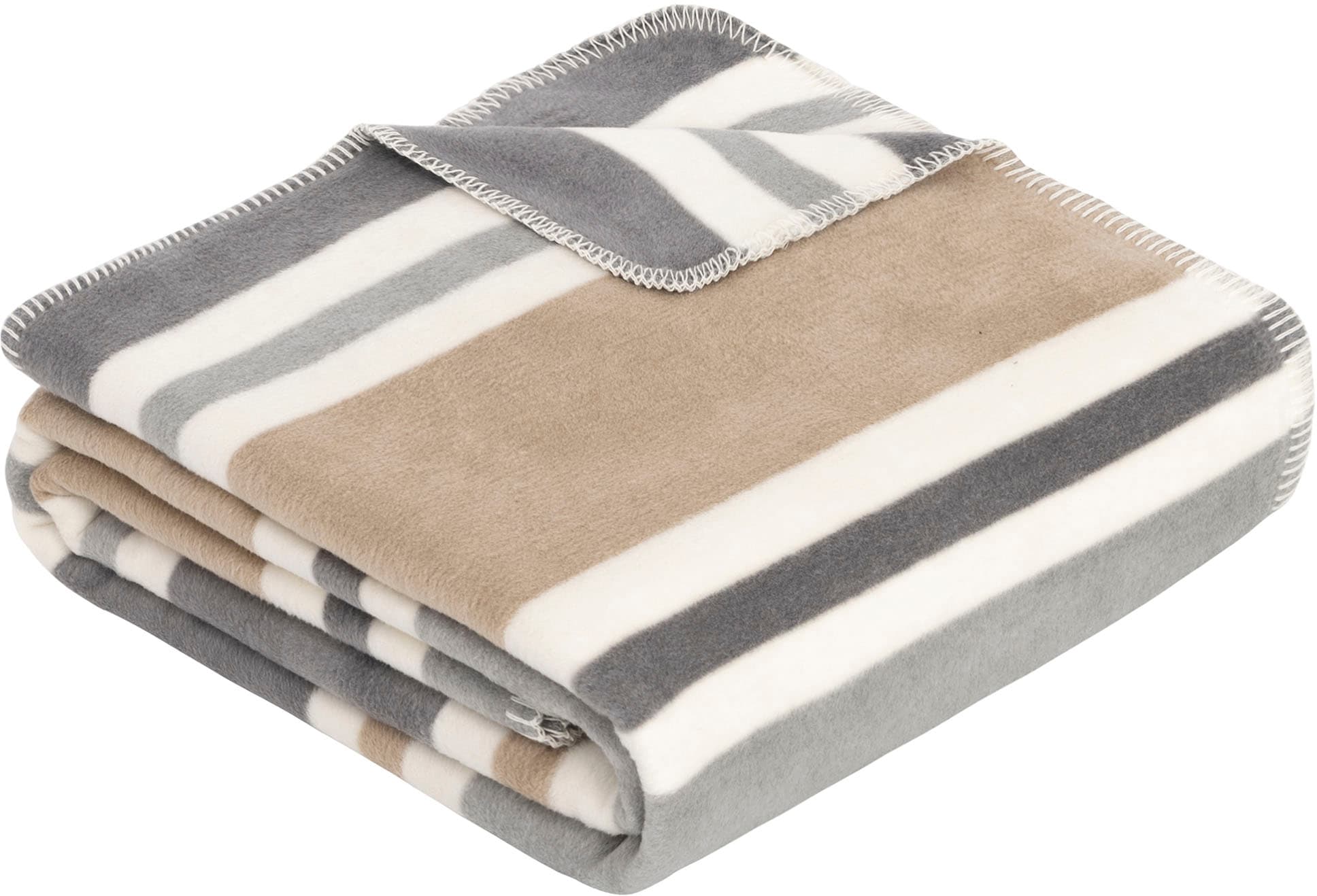IBENA Wohndecke »Jacquard Decke Barnsley«, im Streifen-Design auf Rechnung  | BAUR | Baumwolldecken