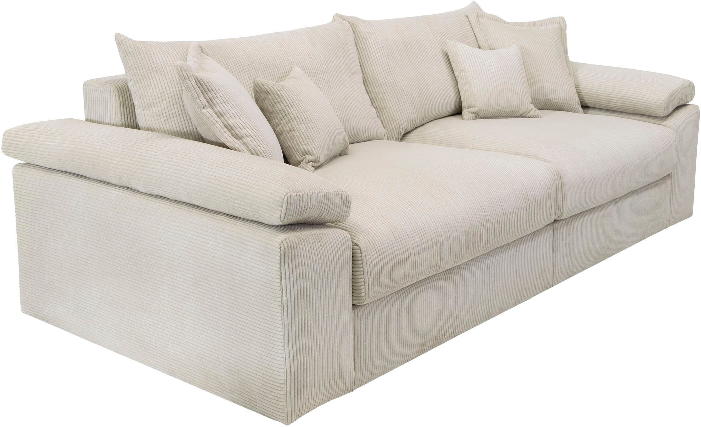 Home affaire Big-Sofa »Soft&Cosy XL«, Mega Sofa, in Cord, inklusive Kissen