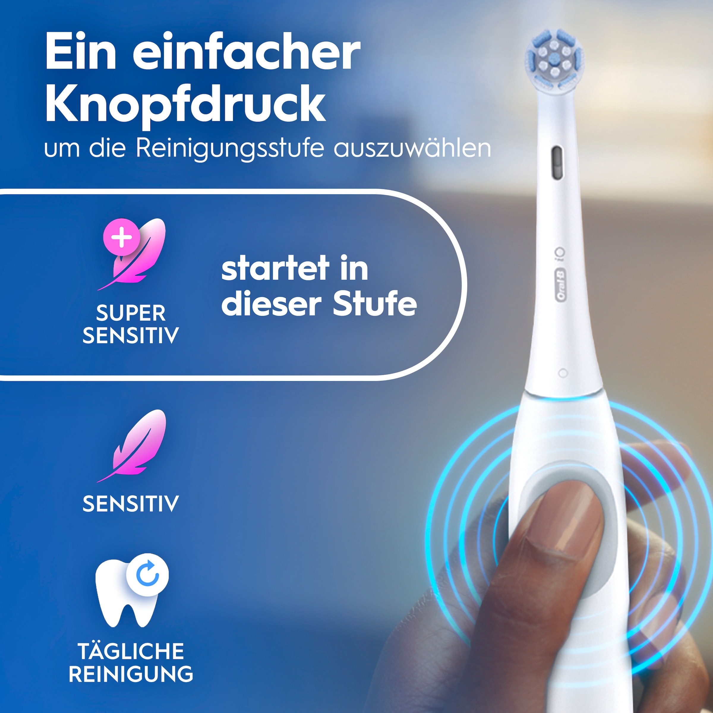 Oral-B Elektrische Zahnbürste »iO Series 2« 1 Stk. Aufsteckbürsten für die ultimative Reinigung