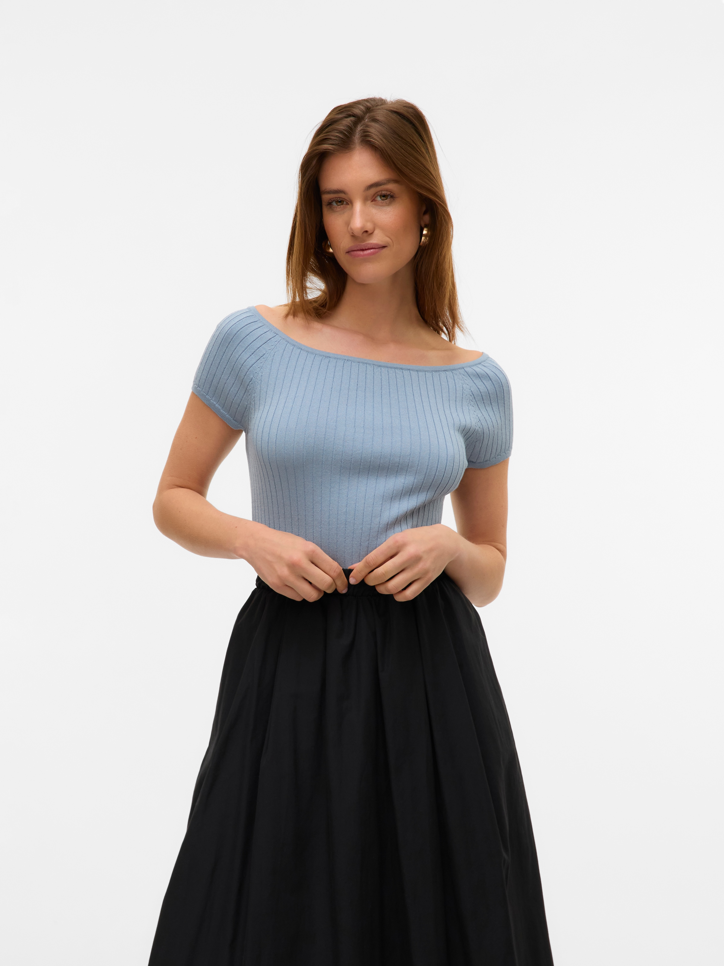 Vero Moda Stricktop "VMPOPPY SS OFF SHOULDER TOP VMA NOOS" günstig online kaufen