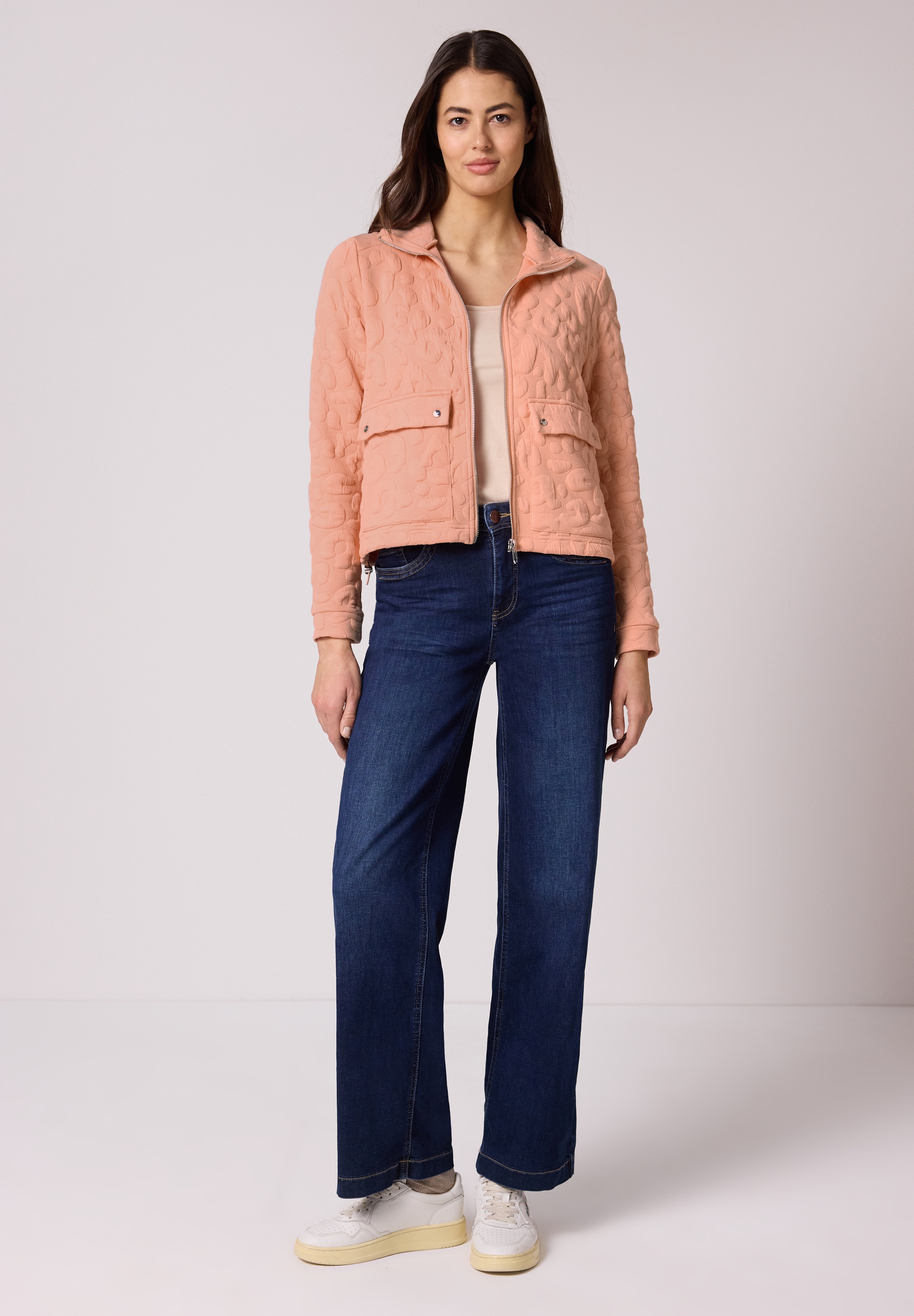 STREET ONE Kurzjacke ohne Kapuze mit Stehkragen