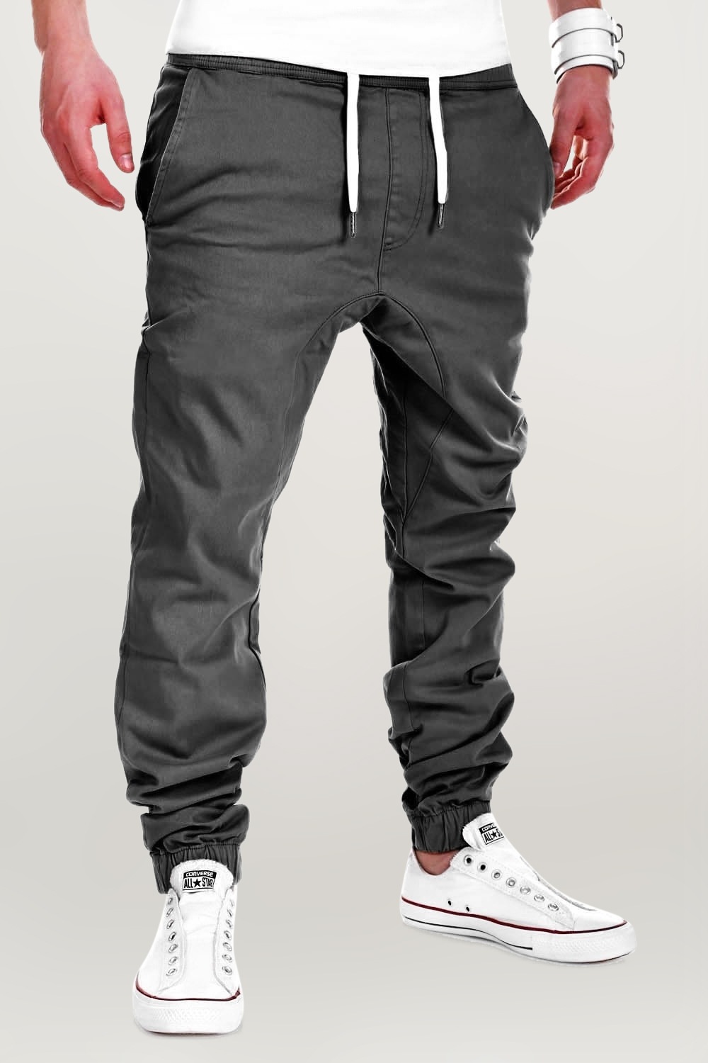 behype Chinohose »LUKE«, mit elastischem Bund