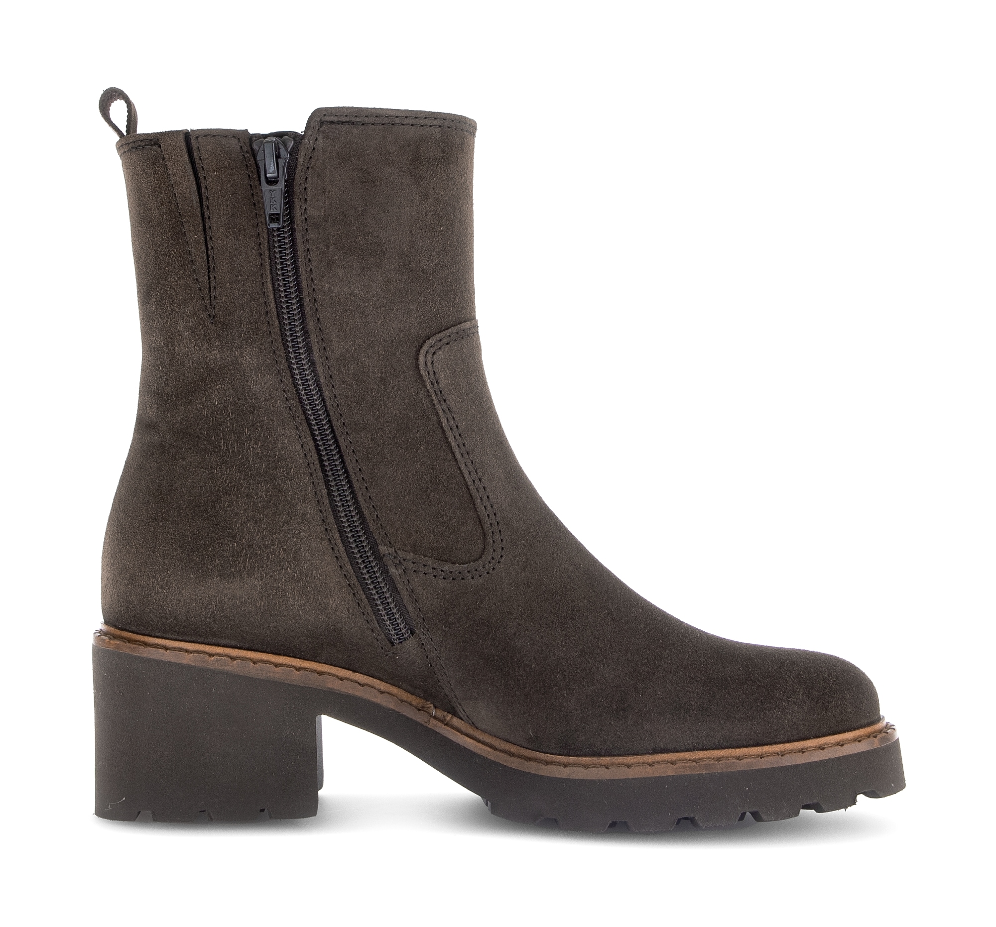 Gabor Stiefelette »TUNIS«, Blockabsatz, Herbstboots mit Zierreißverschluss außen, G-Weite