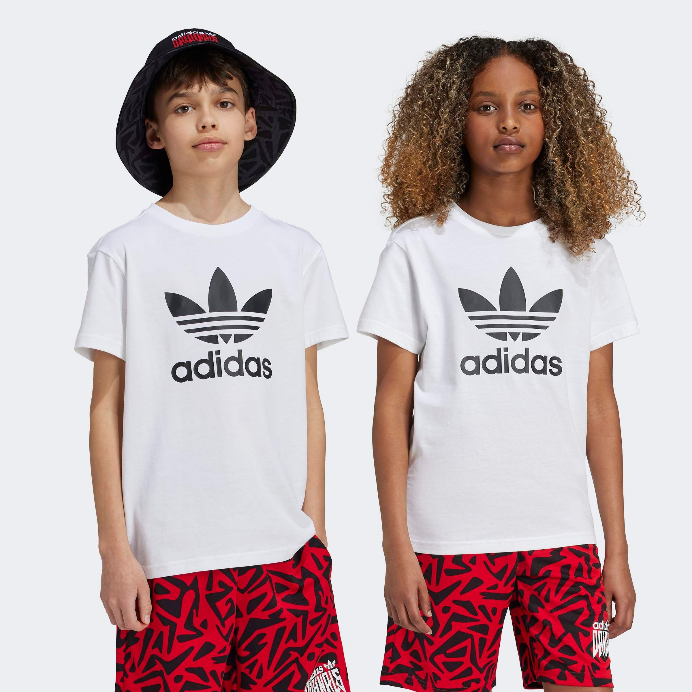 adidas Originals "TREFOIL TEE" für Kinder und Teens, sportlicher Stil, ohne Verschluss