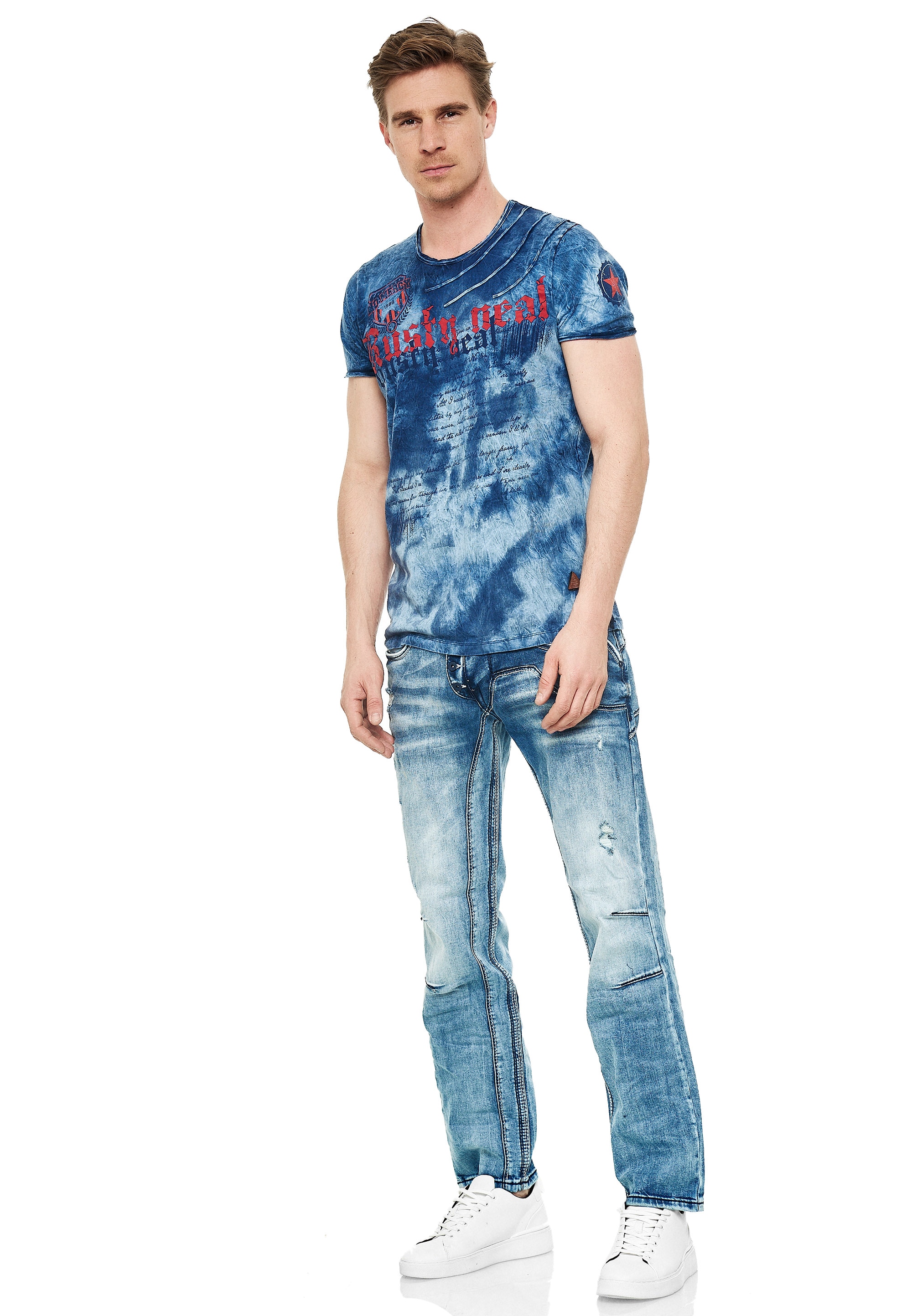 Rusty Neal Bequeme Jeans, mit cooler Waschung