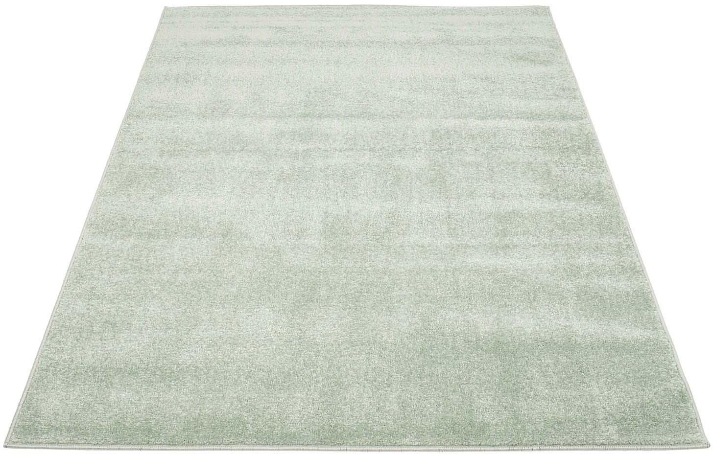 Carpet City Teppich "Moda Soft 2081" rechteckig 11 mm Höhe Kurzflor, Uni-Fa günstig online kaufen
